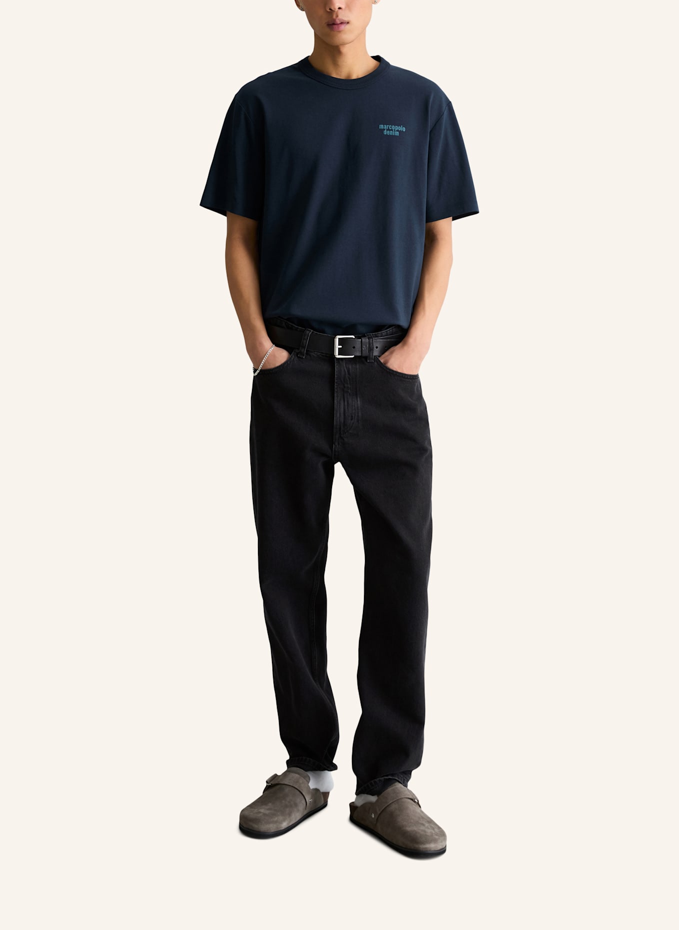 Marc O'Polo DENIM T-Shirt: DUNKELBLAU