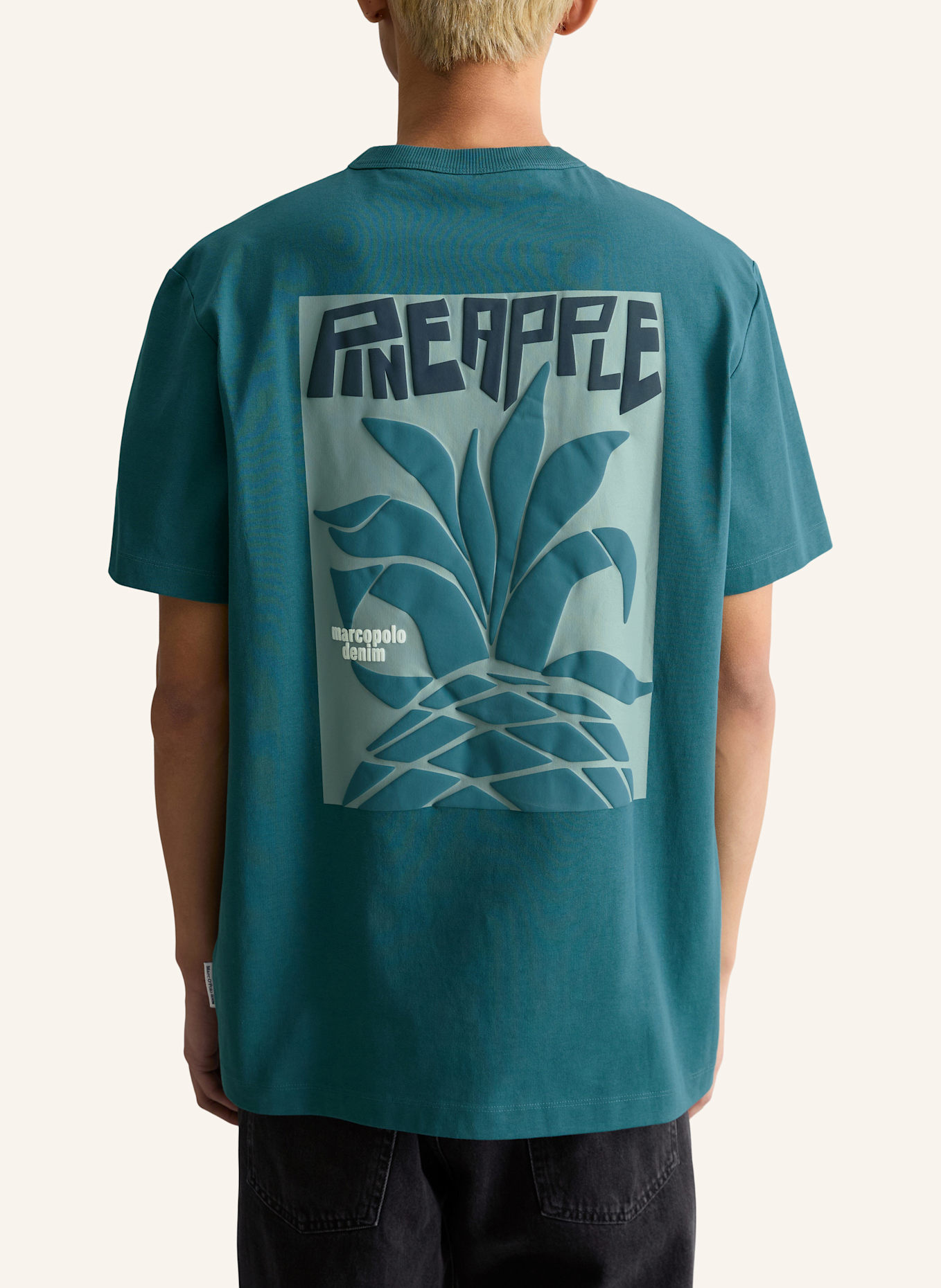 Marc O'Polo DENIM T-Shirt: DUNKELGRÜN