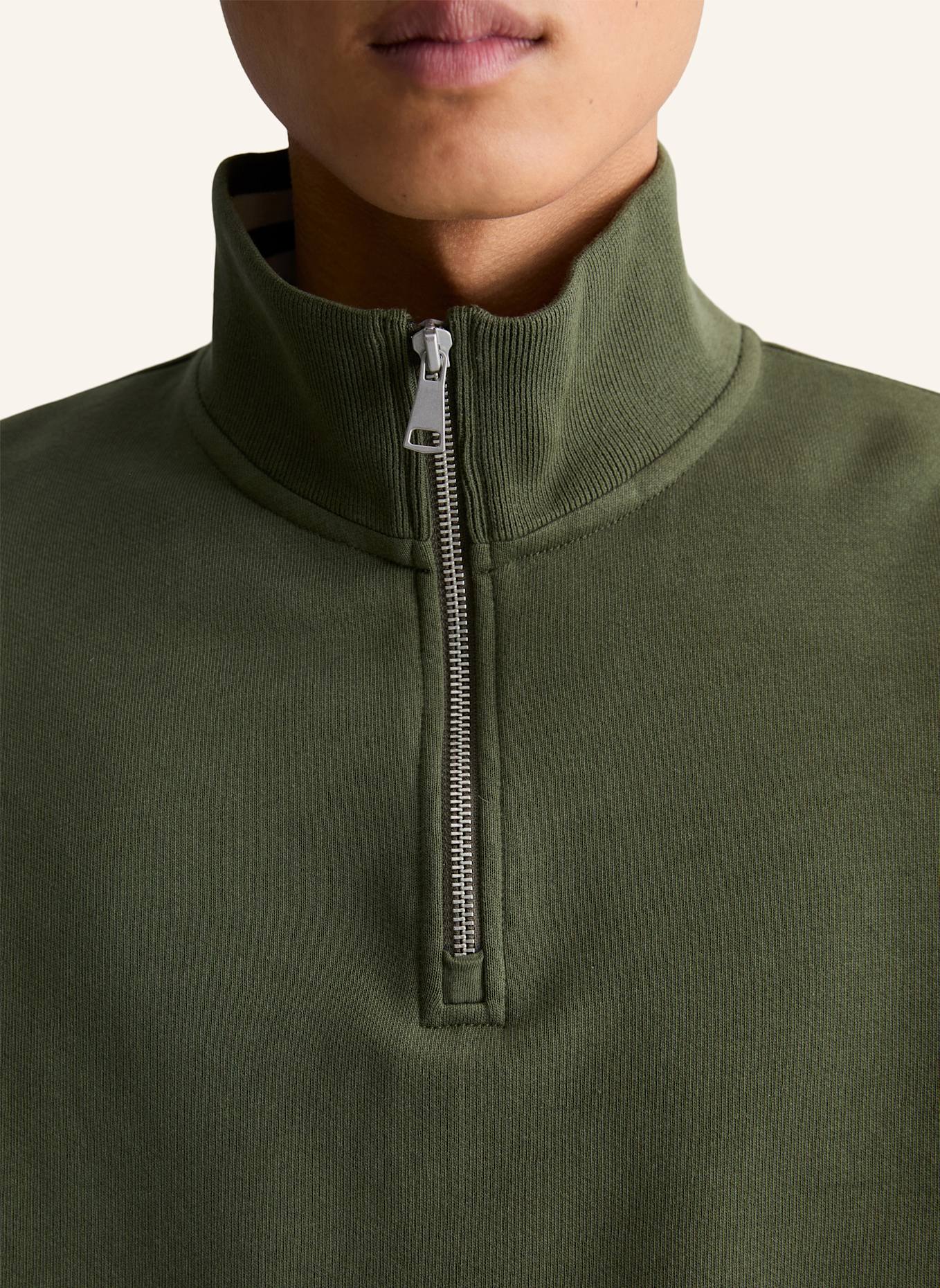 Marc O'Polo DENIM Sweat-Troyer: DUNKELGRÜN