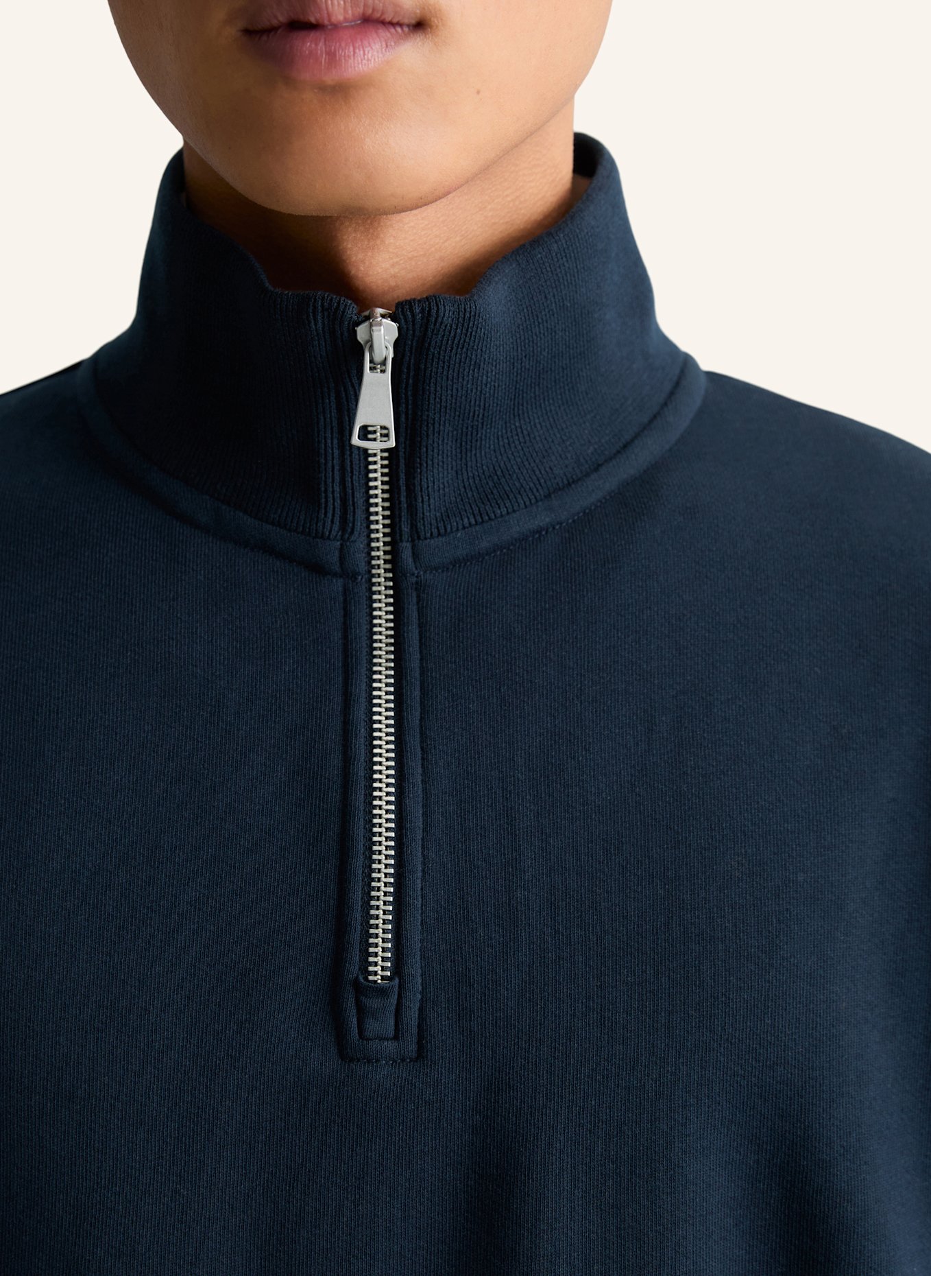 Marc O'Polo DENIM Sweat-Troyer: DUNKELBLAU