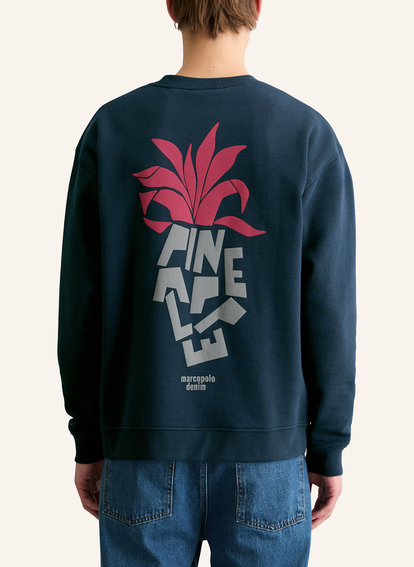 Marc O'Polo DENIM Sweatshirt: DUNKELBLAU