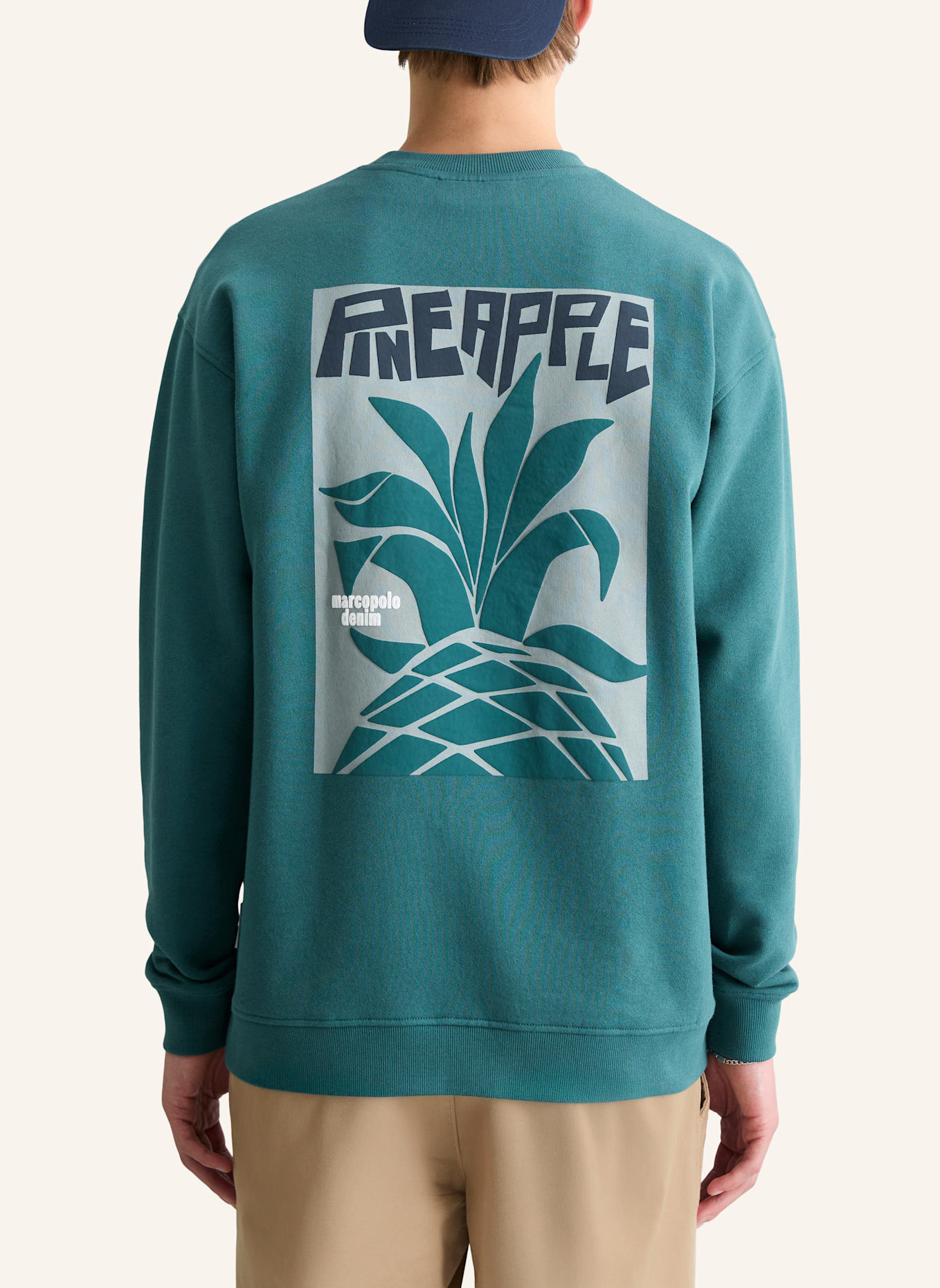 Marc O'Polo DENIM Sweatshirt: DUNKELGRÜN