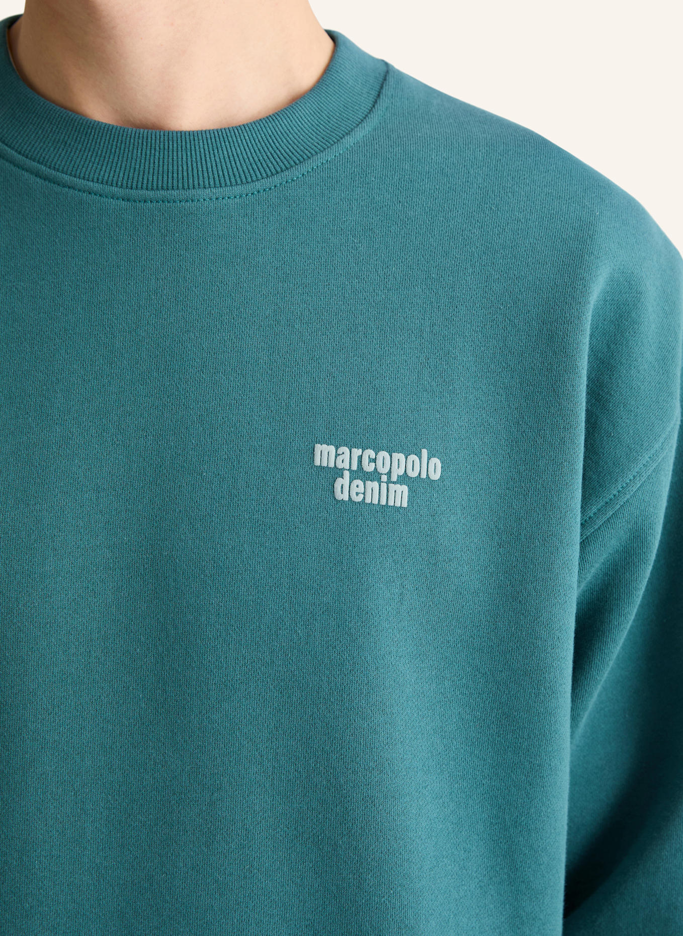 Marc O'Polo DENIM Sweatshirt: DUNKELGRÜN