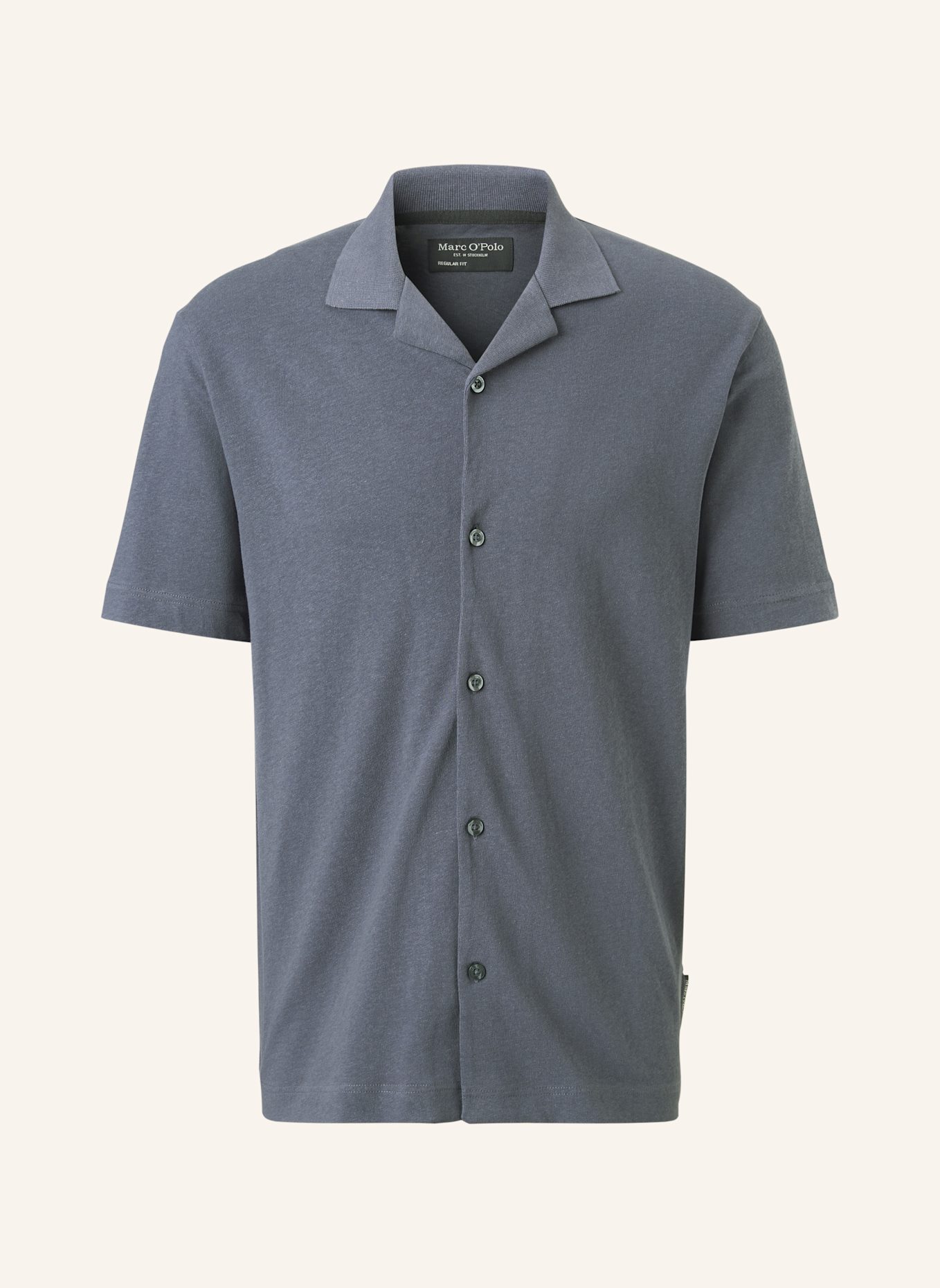 Marc O'Polo Kurzarm-Jerseyshirt: DUNKELGRAU