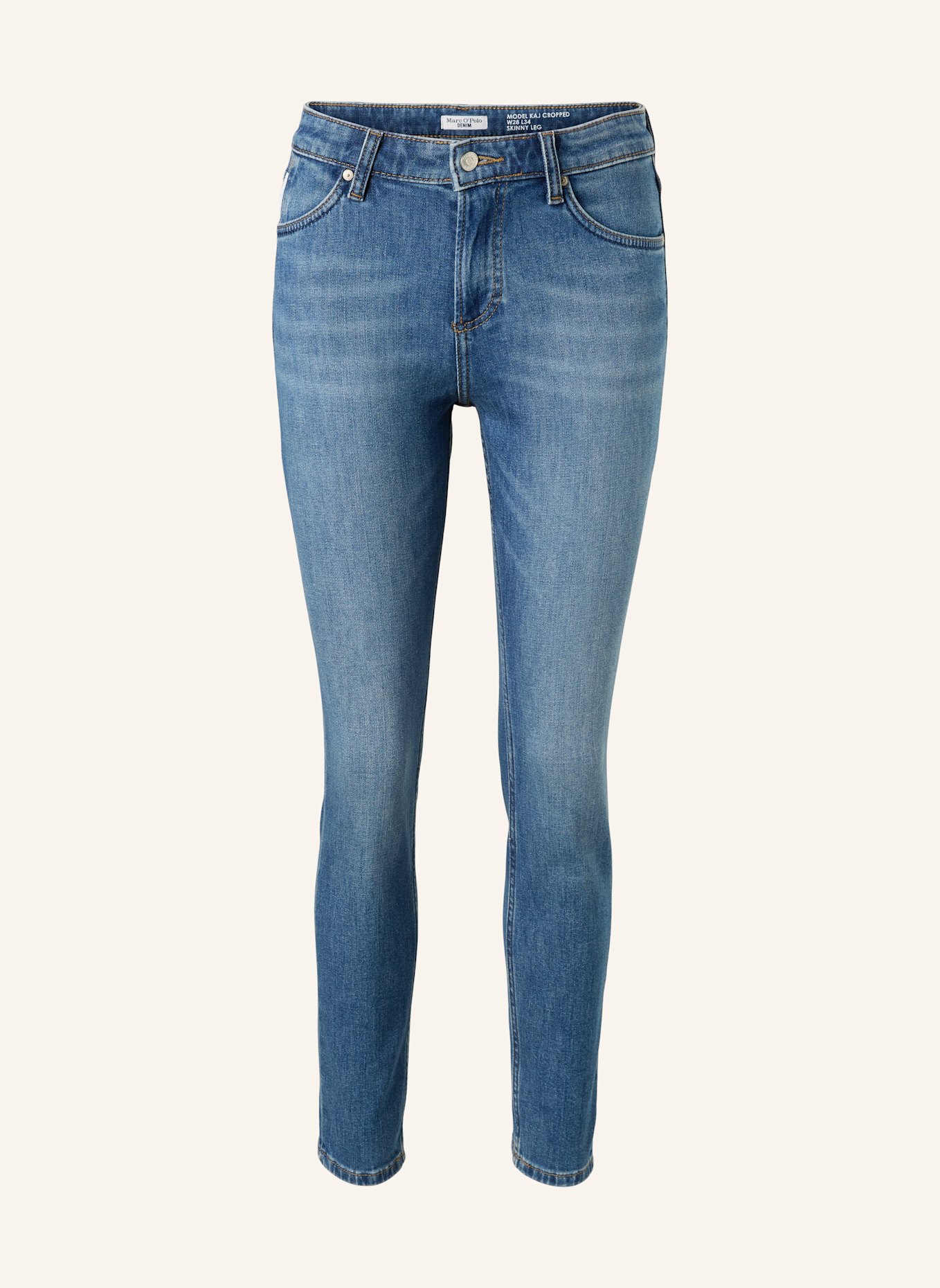 Marc O'Polo DENIM Jeans Model Kaj skinny cropped: BLAU