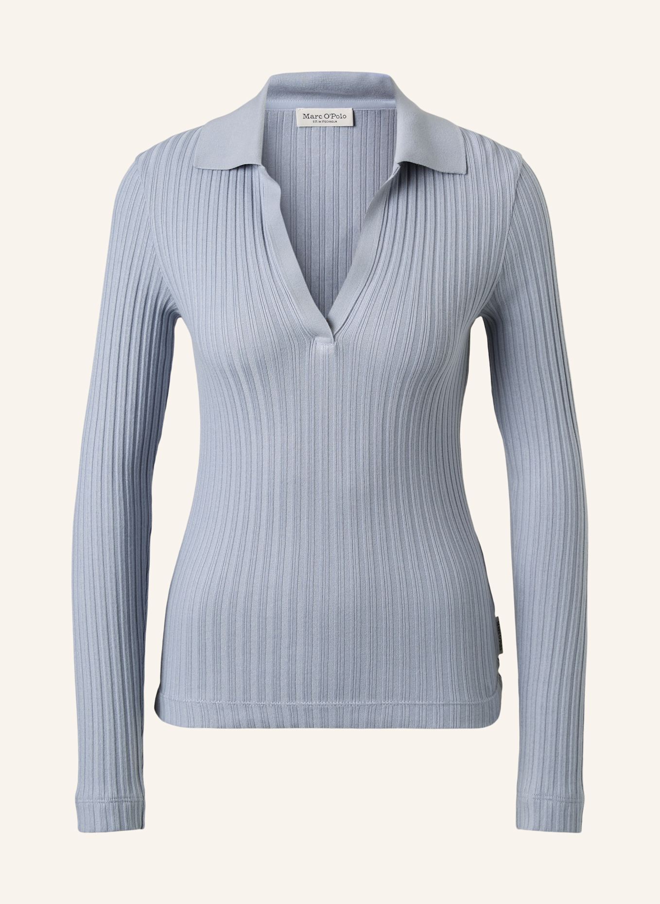 Marc O'Polo Jerseypolo: GRAU