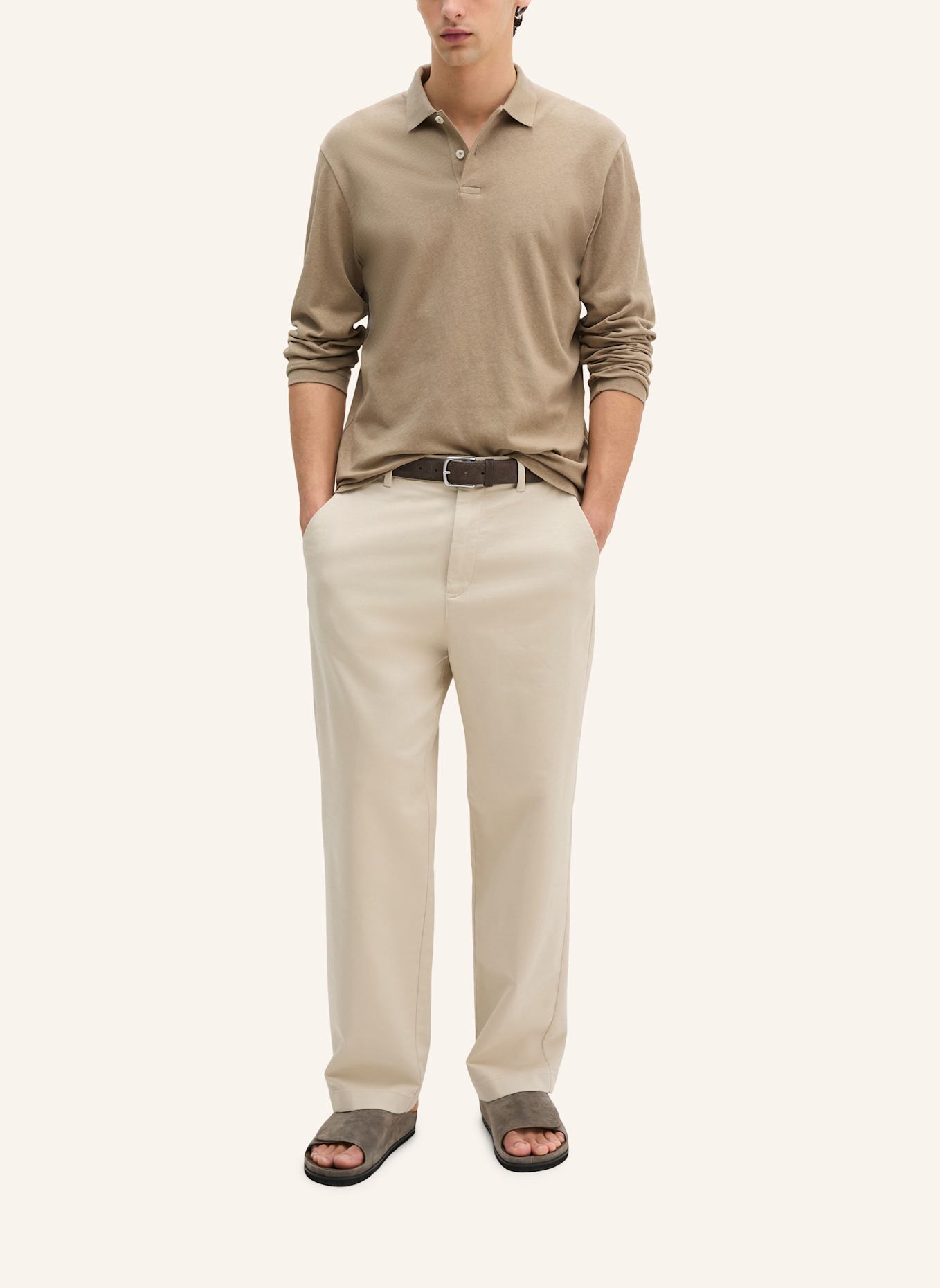 Marc O'Polo Langarm-Shirt: BEIGE