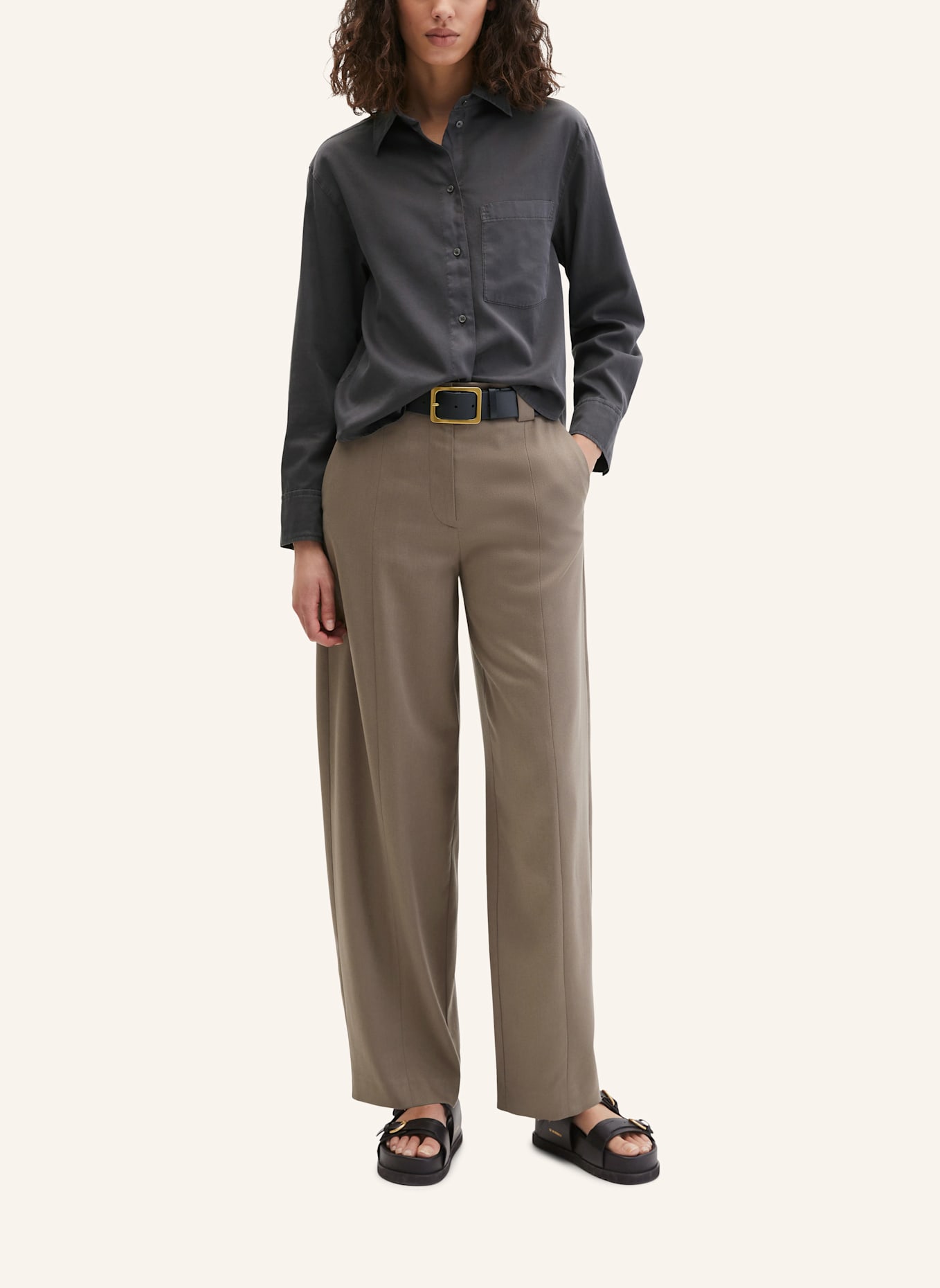 Marc O'Polo Bluse: DUNKELGRAU