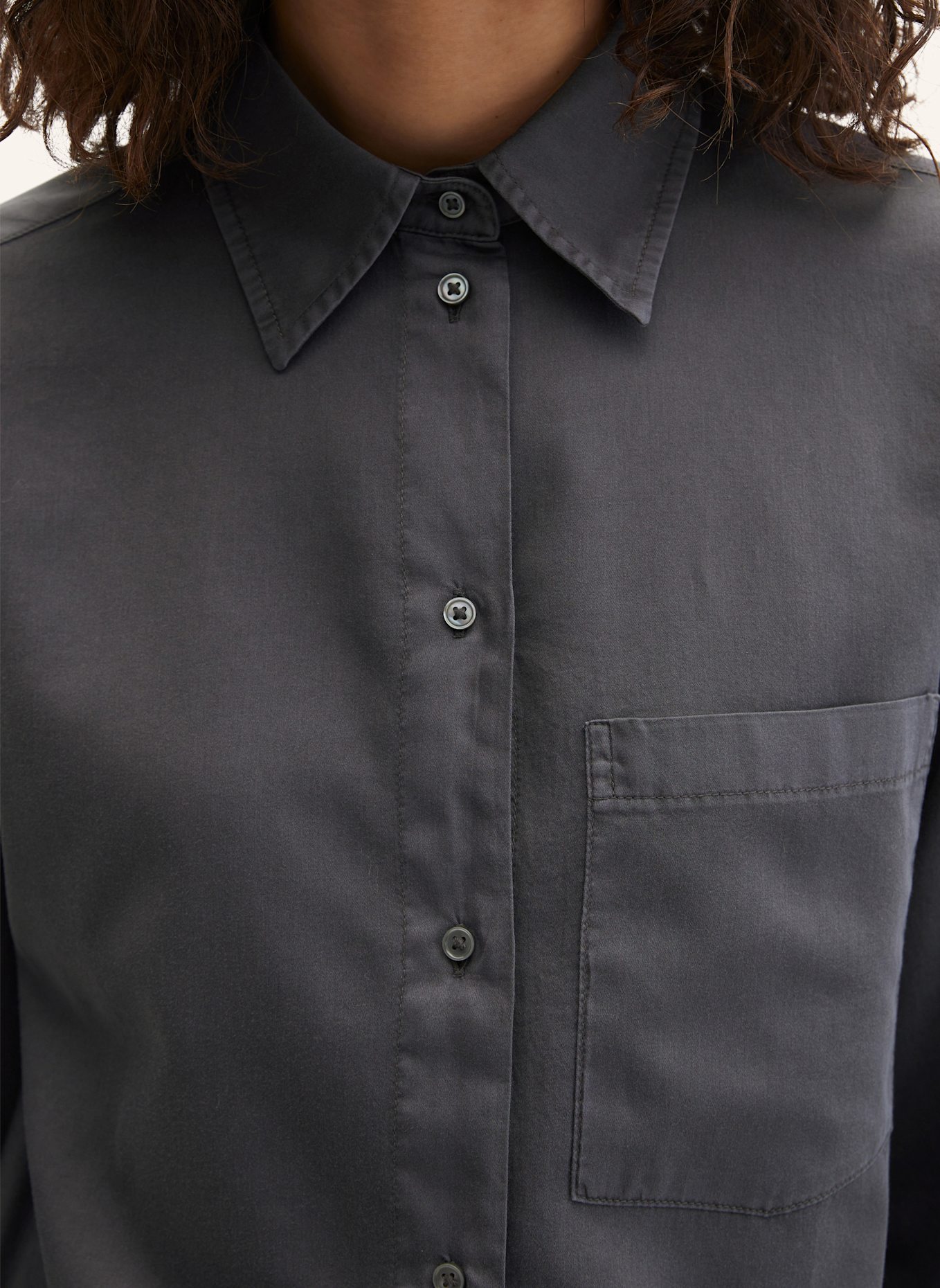 Marc O'Polo Bluse: DUNKELGRAU