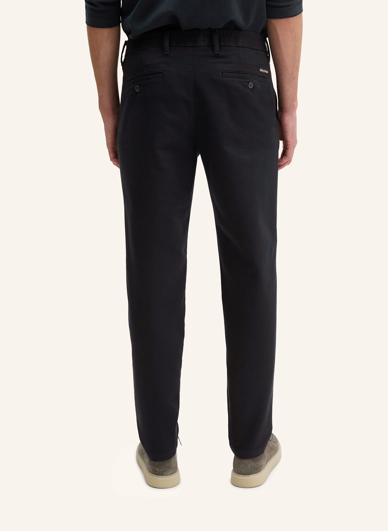 Marc O'Polo Chino Model Morot Jogger tapered: DUNKELBLAU