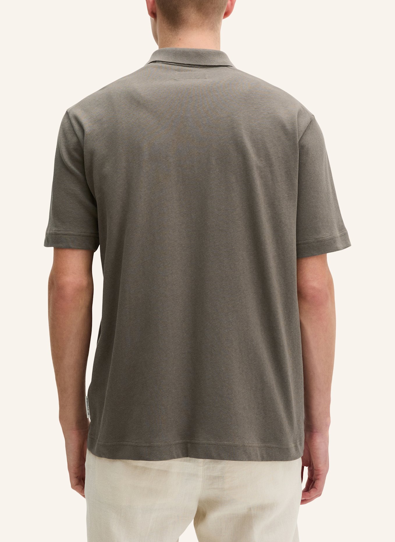 Marc O'Polo Kurzarm-Jerseyshirt: DUNKELBRAUN