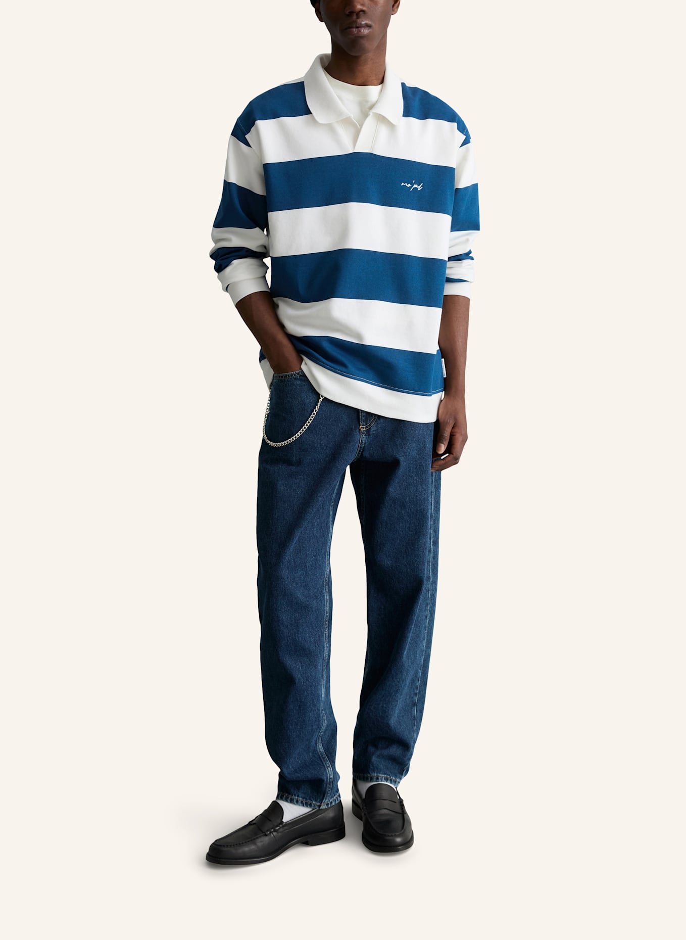 Marc O'Polo DENIM Sweatshirt: DUNKELBLAU