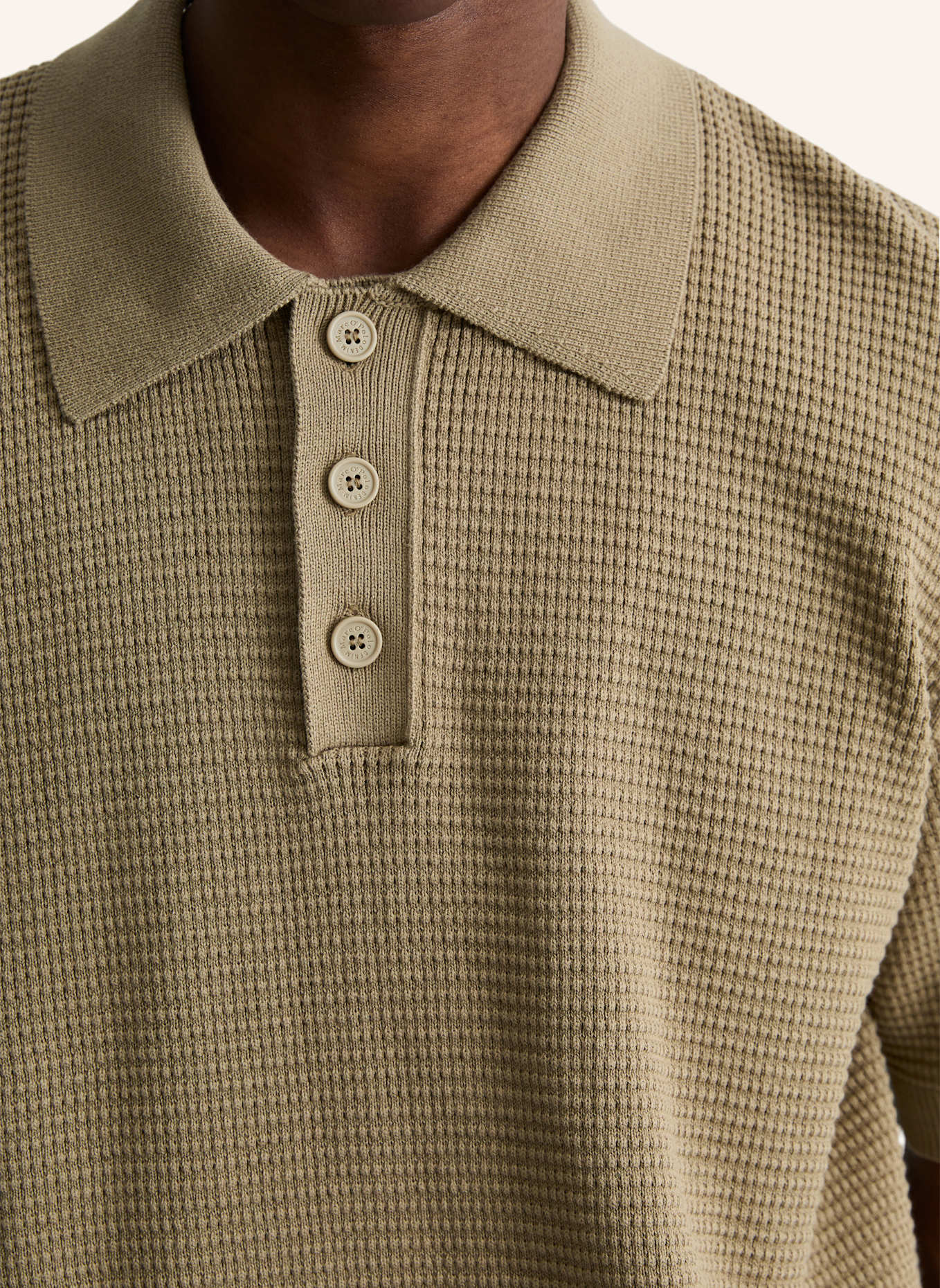 Marc O'Polo DENIM Strick Poloshirt: BRAUN