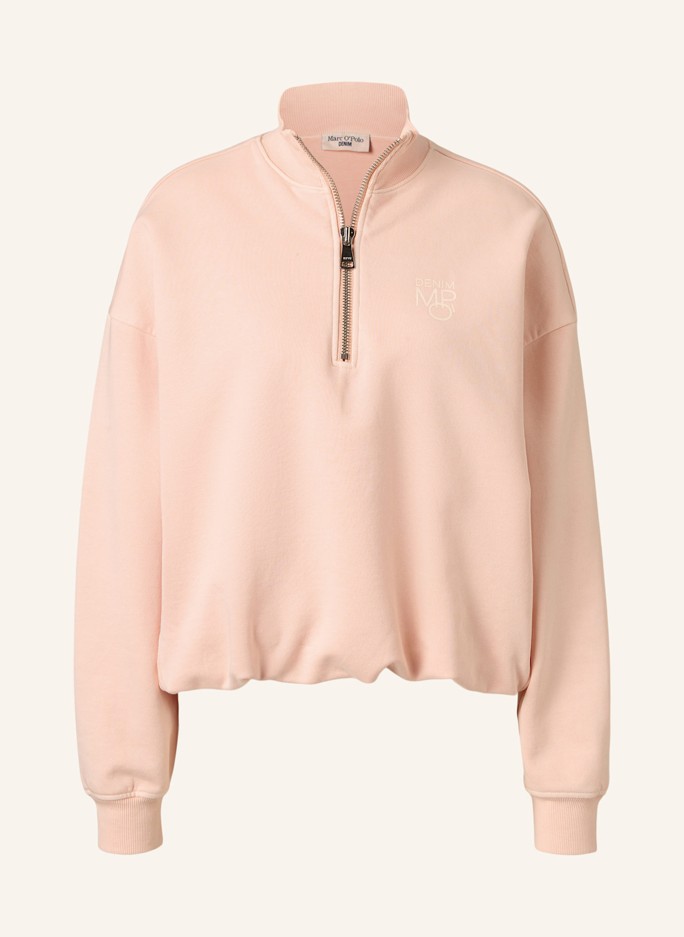 Marc O'Polo DENIM Half- Zip-Sweatshirt: ROSA