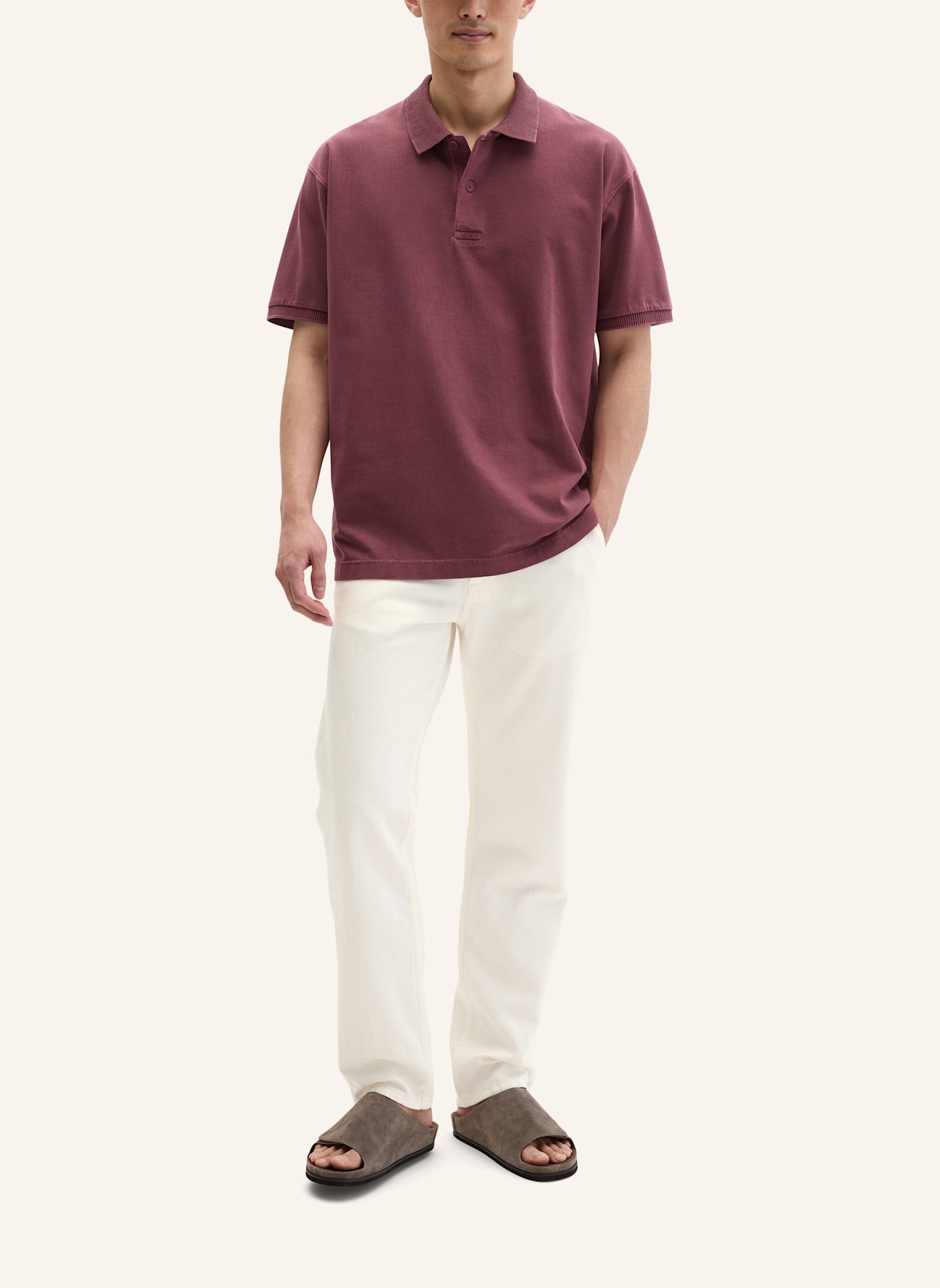 Marc O'Polo Poloshirt: DUNKELROT