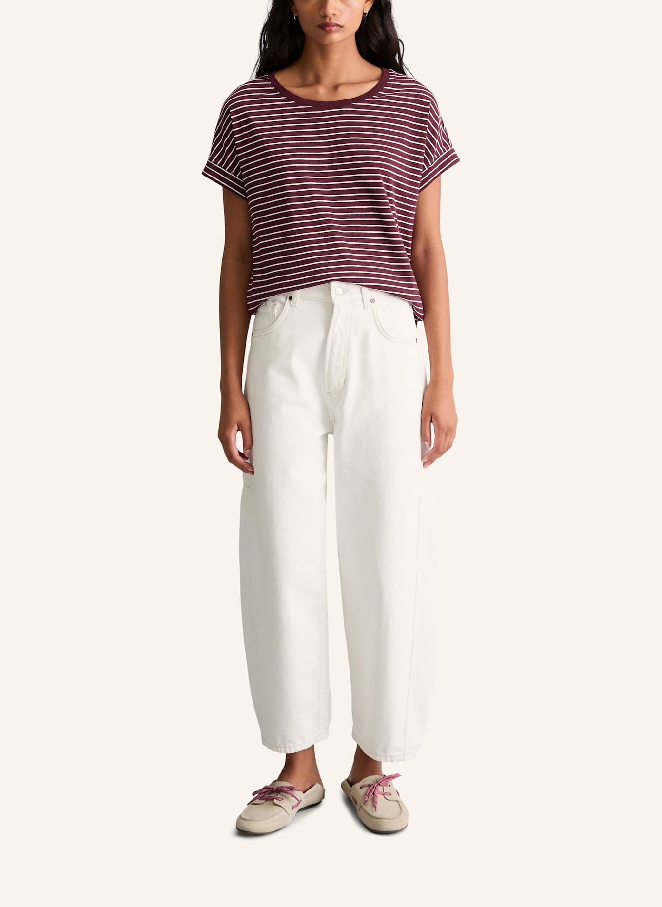 Marc O'Polo DENIM T-Shirt: DUNKELROT