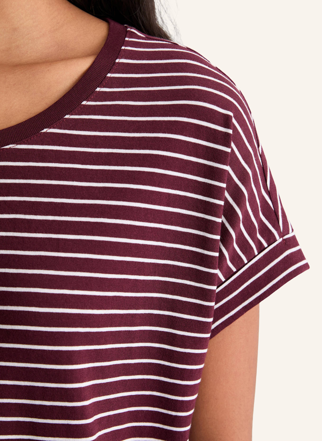 Marc O'Polo DENIM T-Shirt: DUNKELROT