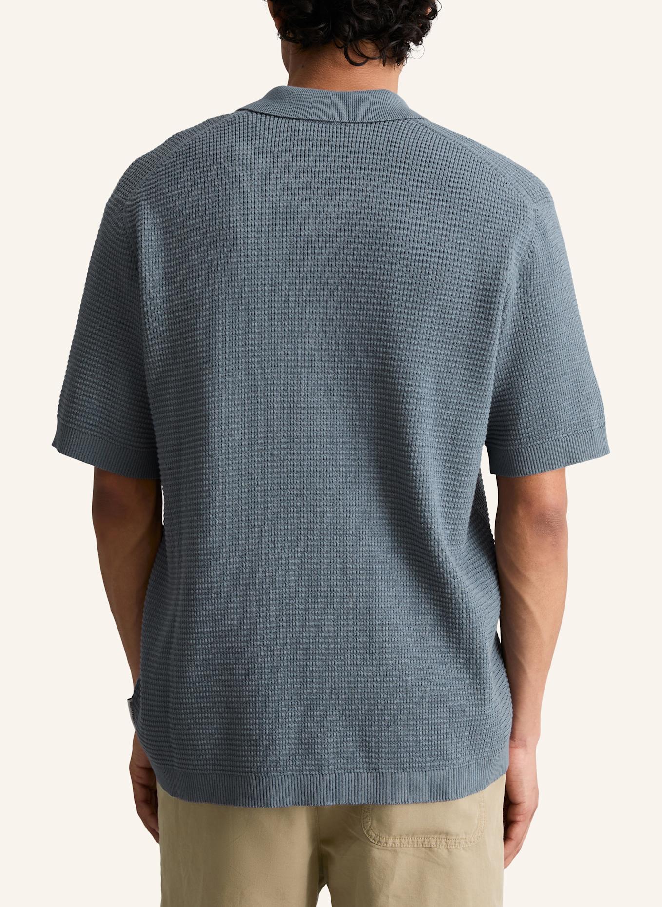 Marc O'Polo DENIM Strick Poloshirt: BLAU