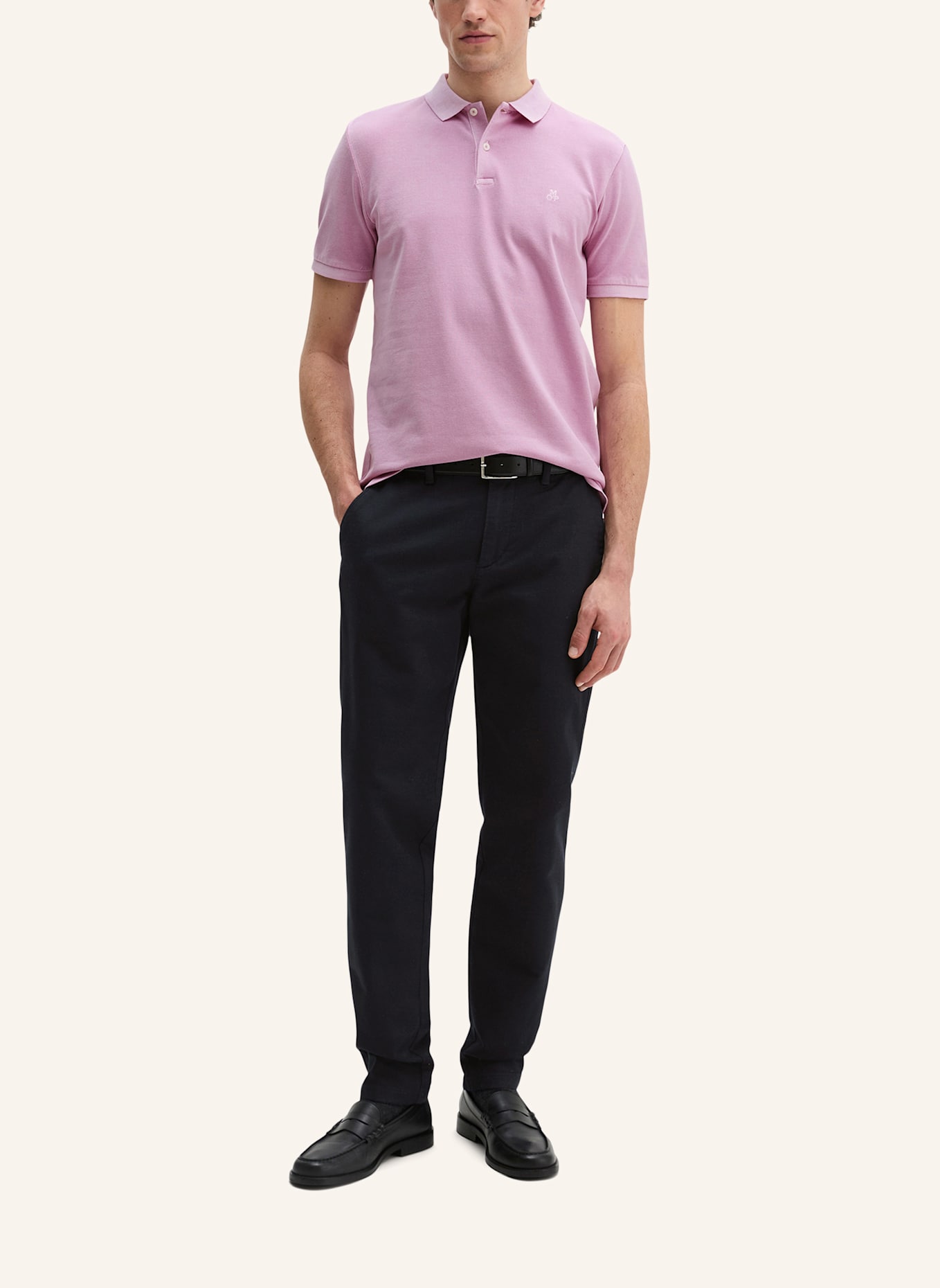 Marc O'Polo Piqué-Poloshirt Shaped Fit: LILA