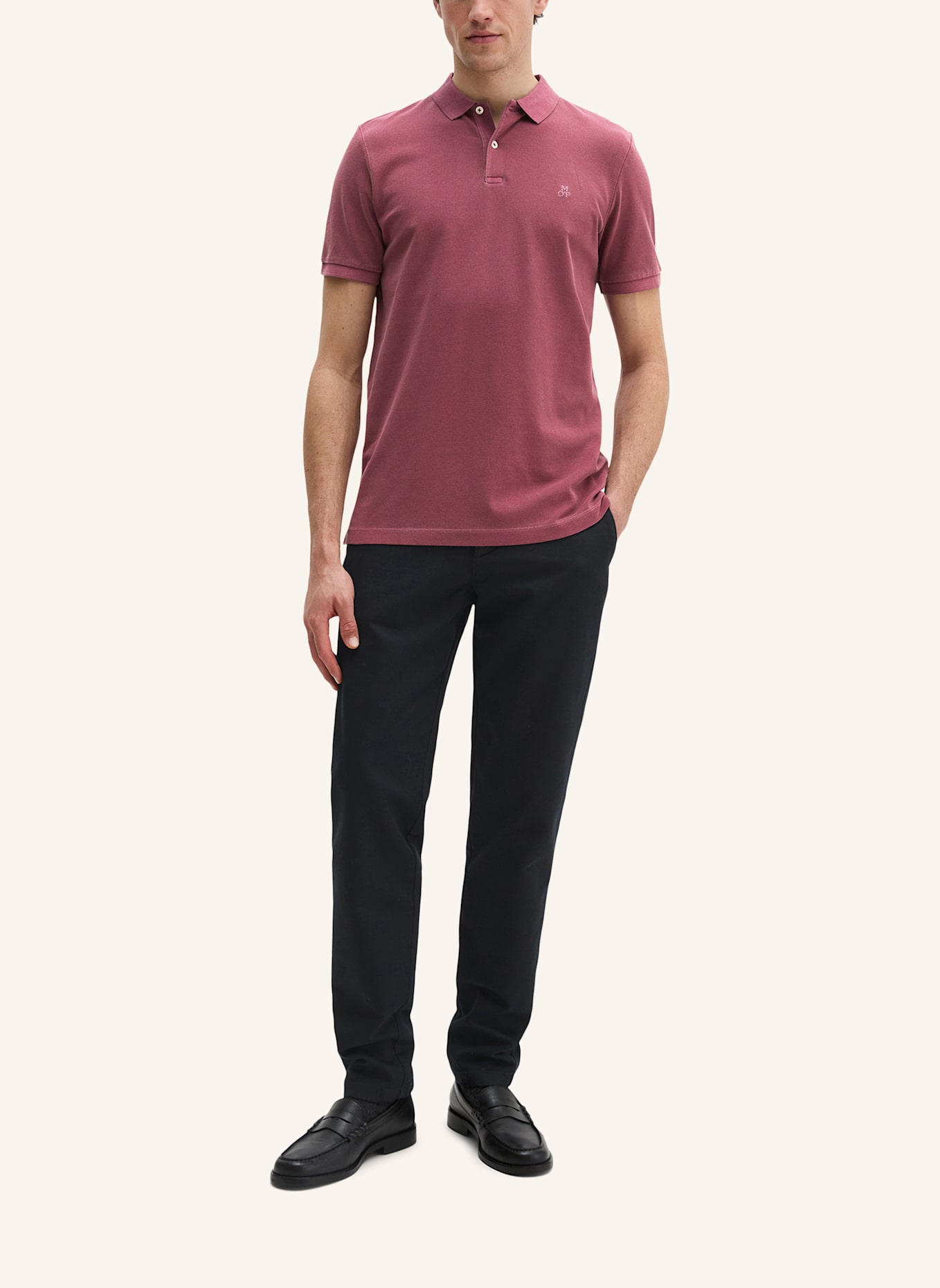 Marc O'Polo Piqué-Poloshirt Shaped Fit: ROT