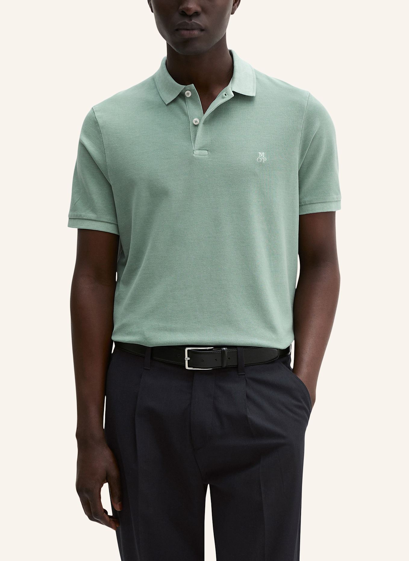 Marc O'Polo Piqué-Poloshirt Shaped Fit: GRÜN