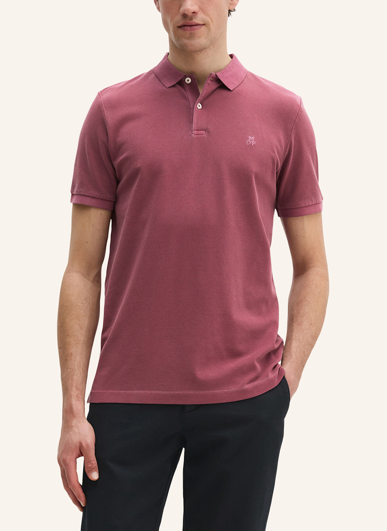 Marc O'Polo Piqué-Poloshirt Shaped Fit: ROT