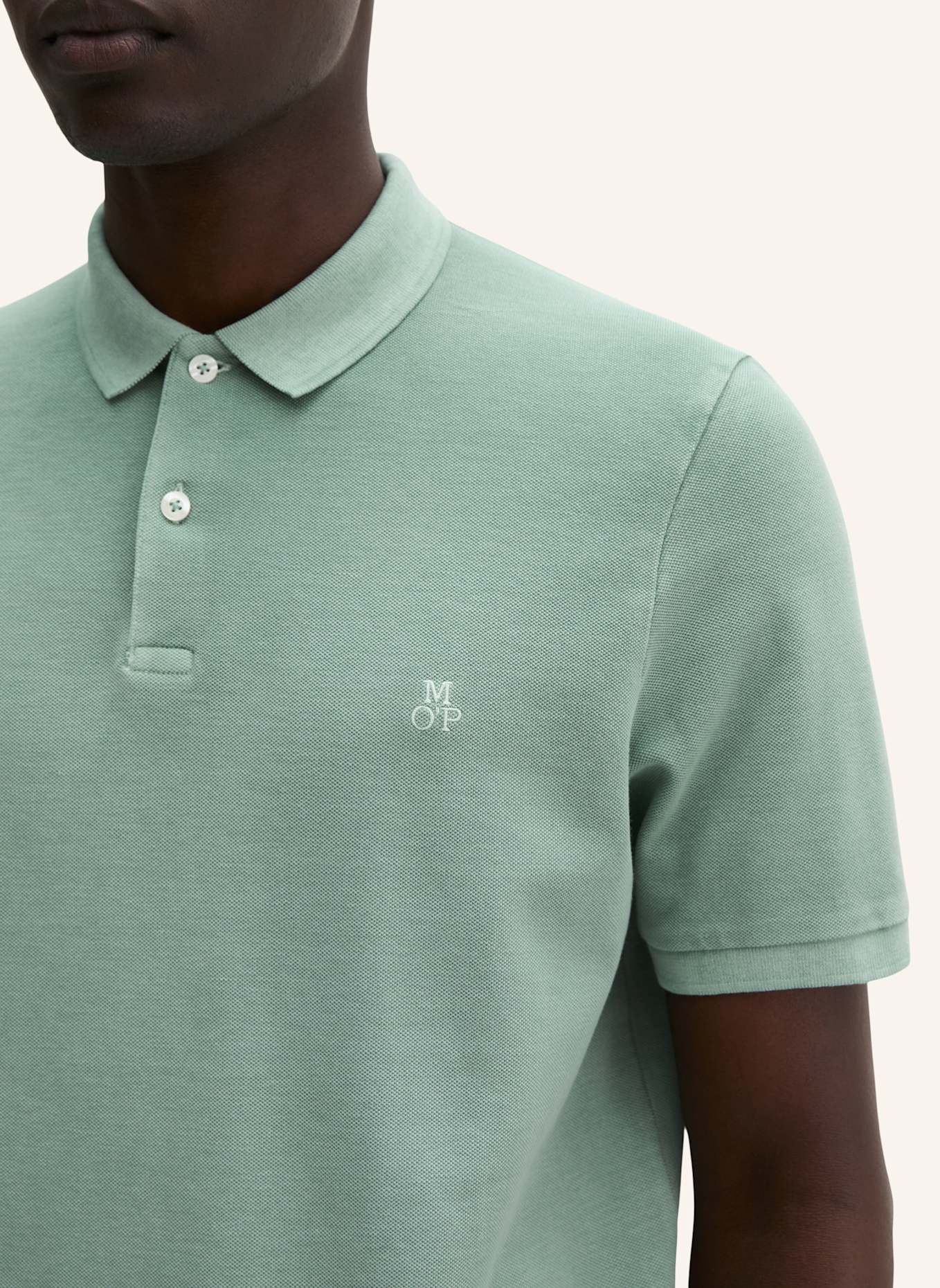 Marc O'Polo Piqué-Poloshirt Shaped Fit: GRÜN
