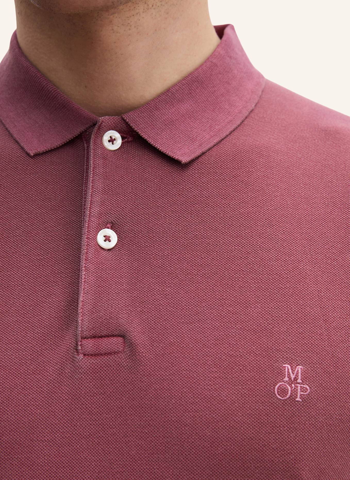 Marc O'Polo Piqué-Poloshirt Shaped Fit: ROT