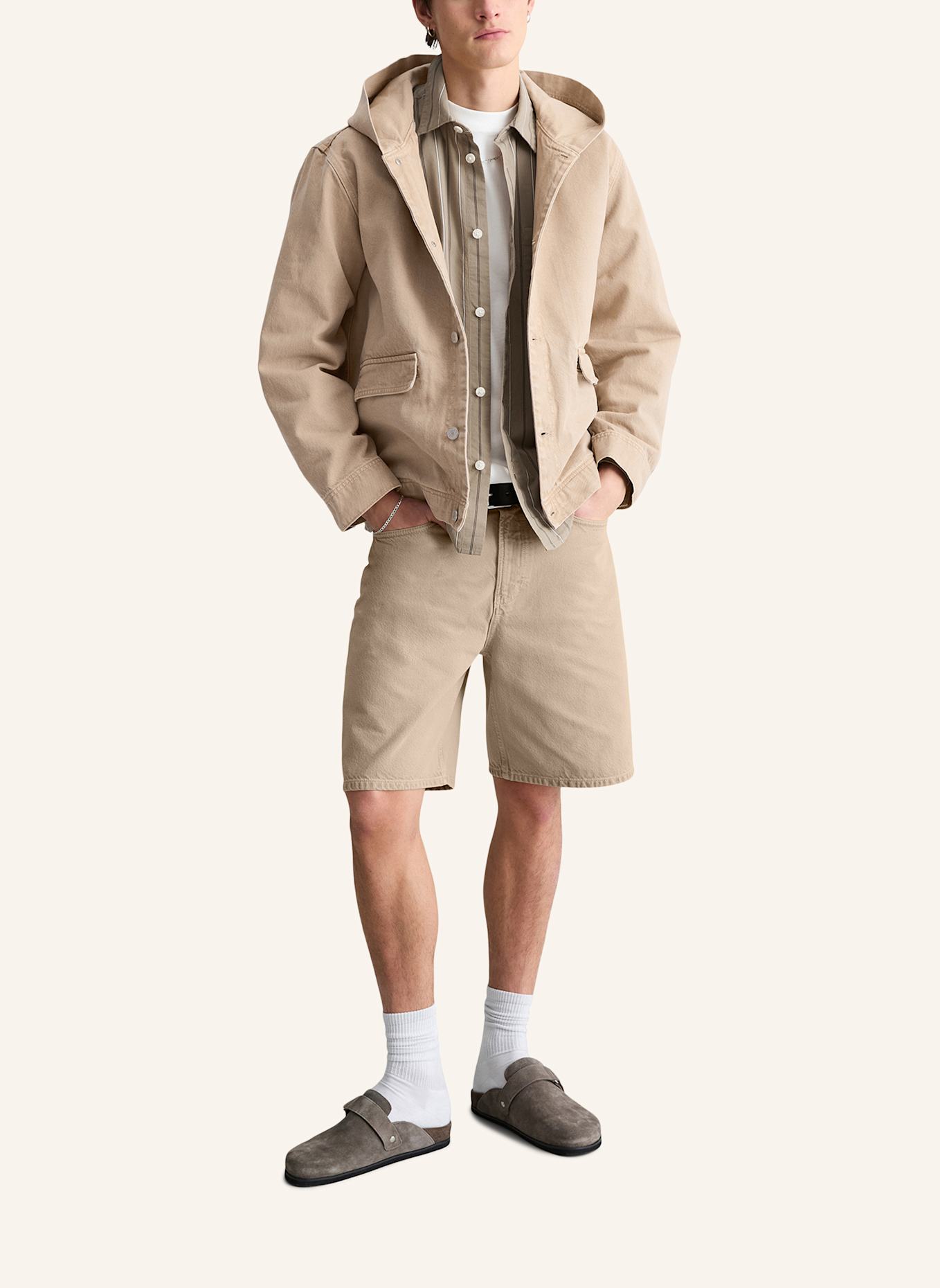 Marc O'Polo DENIM Jeansblouson: BEIGE