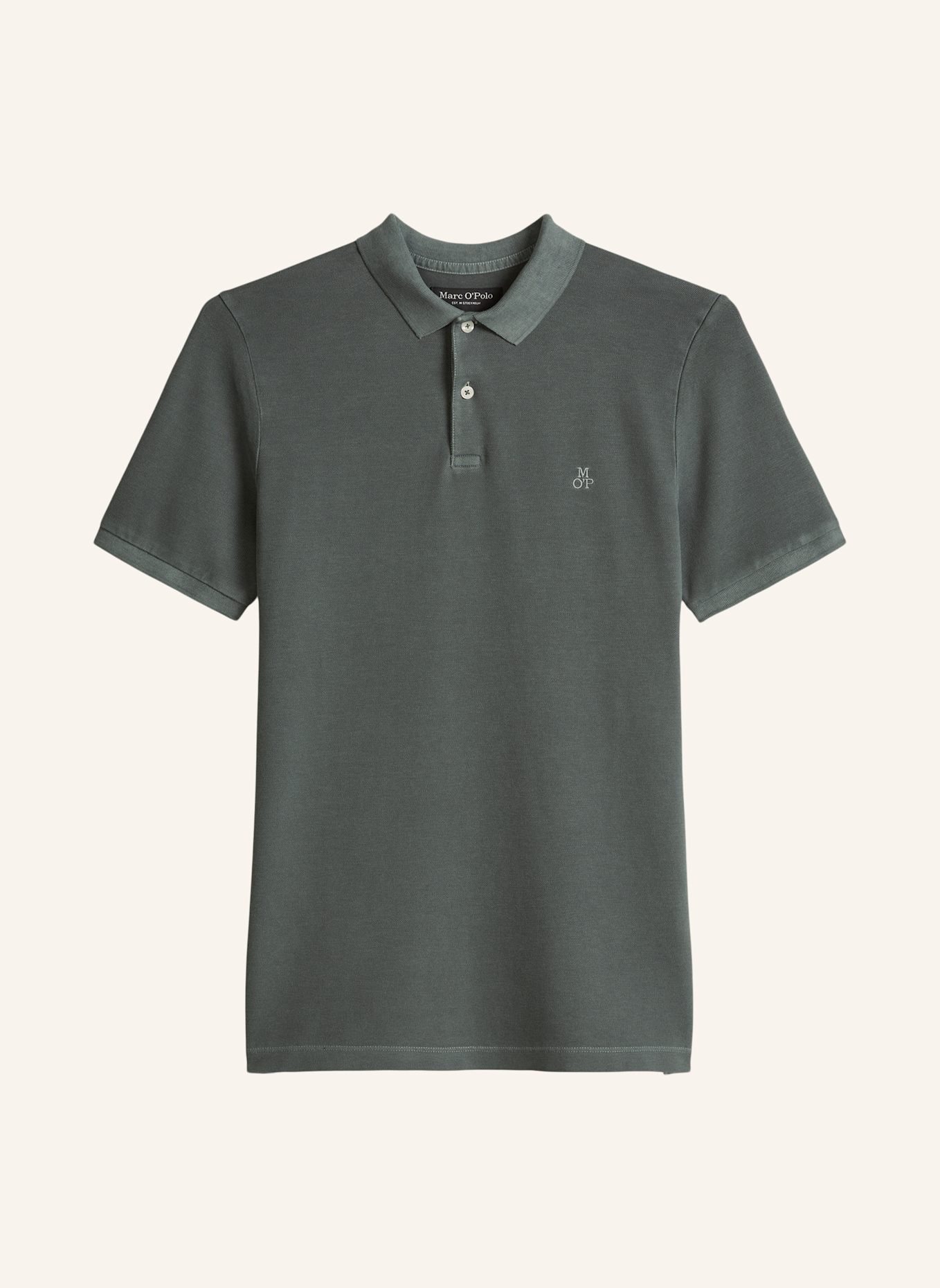 Marc O'Polo Piqué-Poloshirt Shaped Fit: GRAU