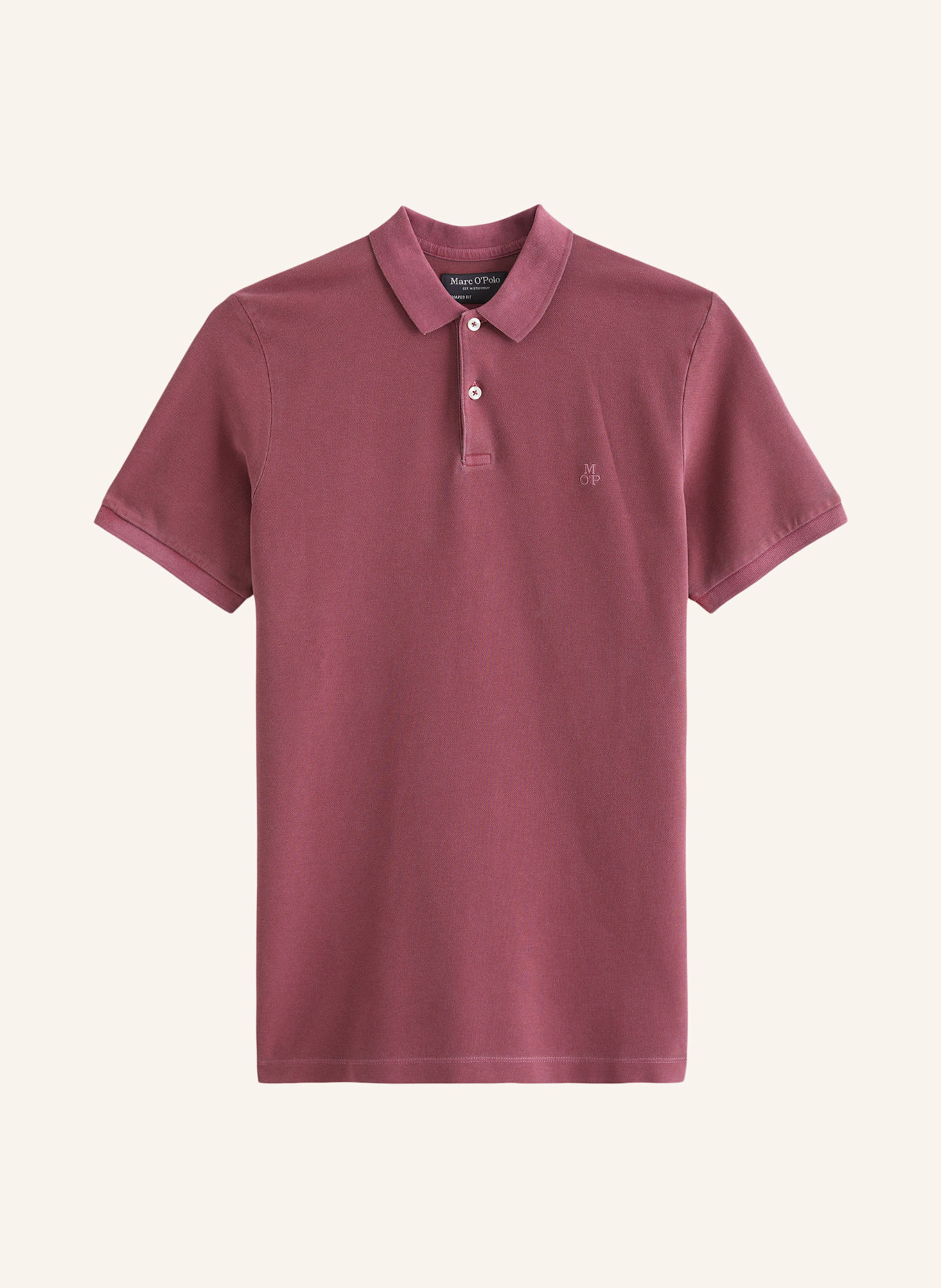 Marc O'Polo Piqué-Poloshirt Shaped Fit: ROT