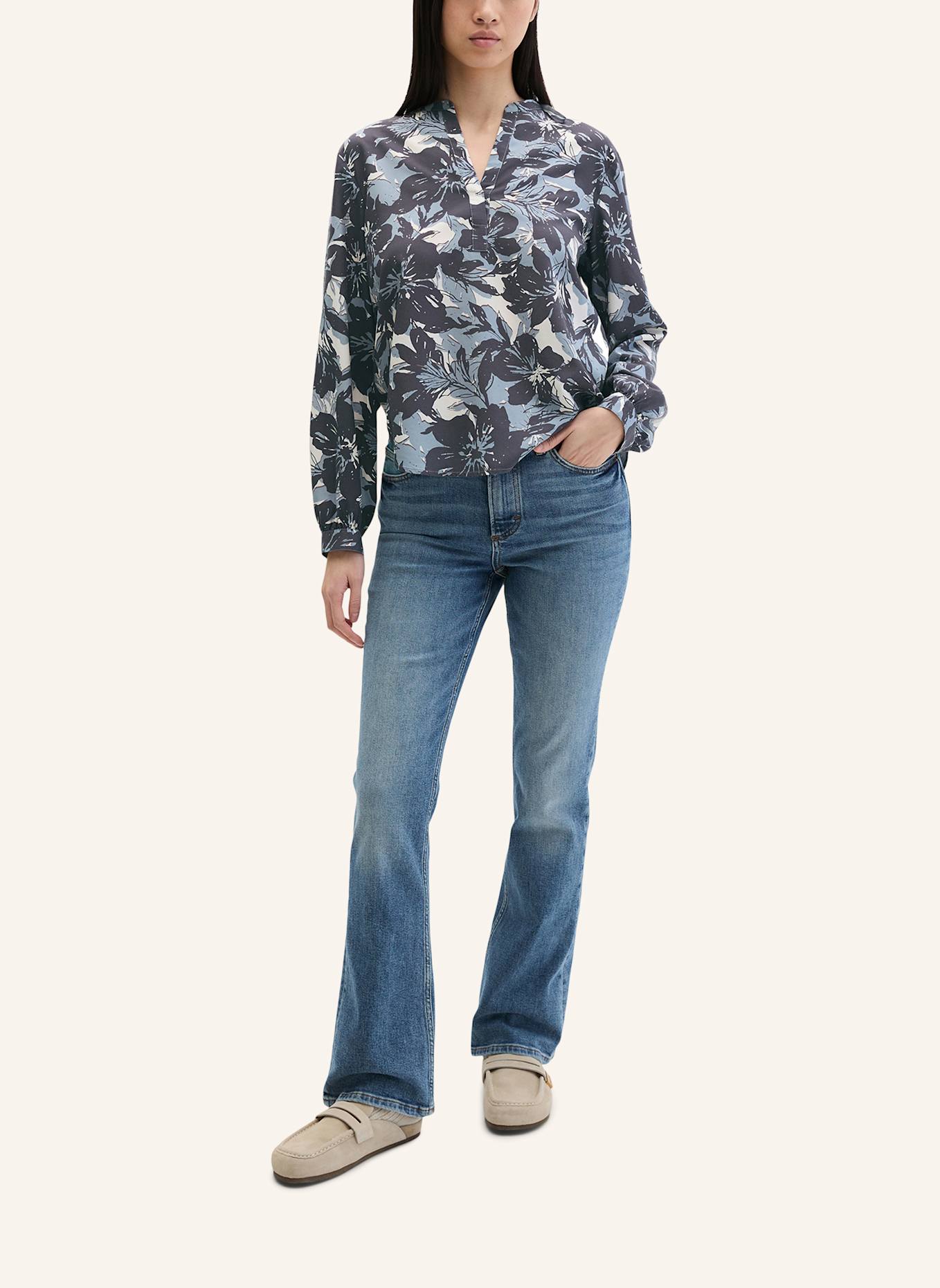 Marc O'Polo Print-Bluse: DUNKELGRAU