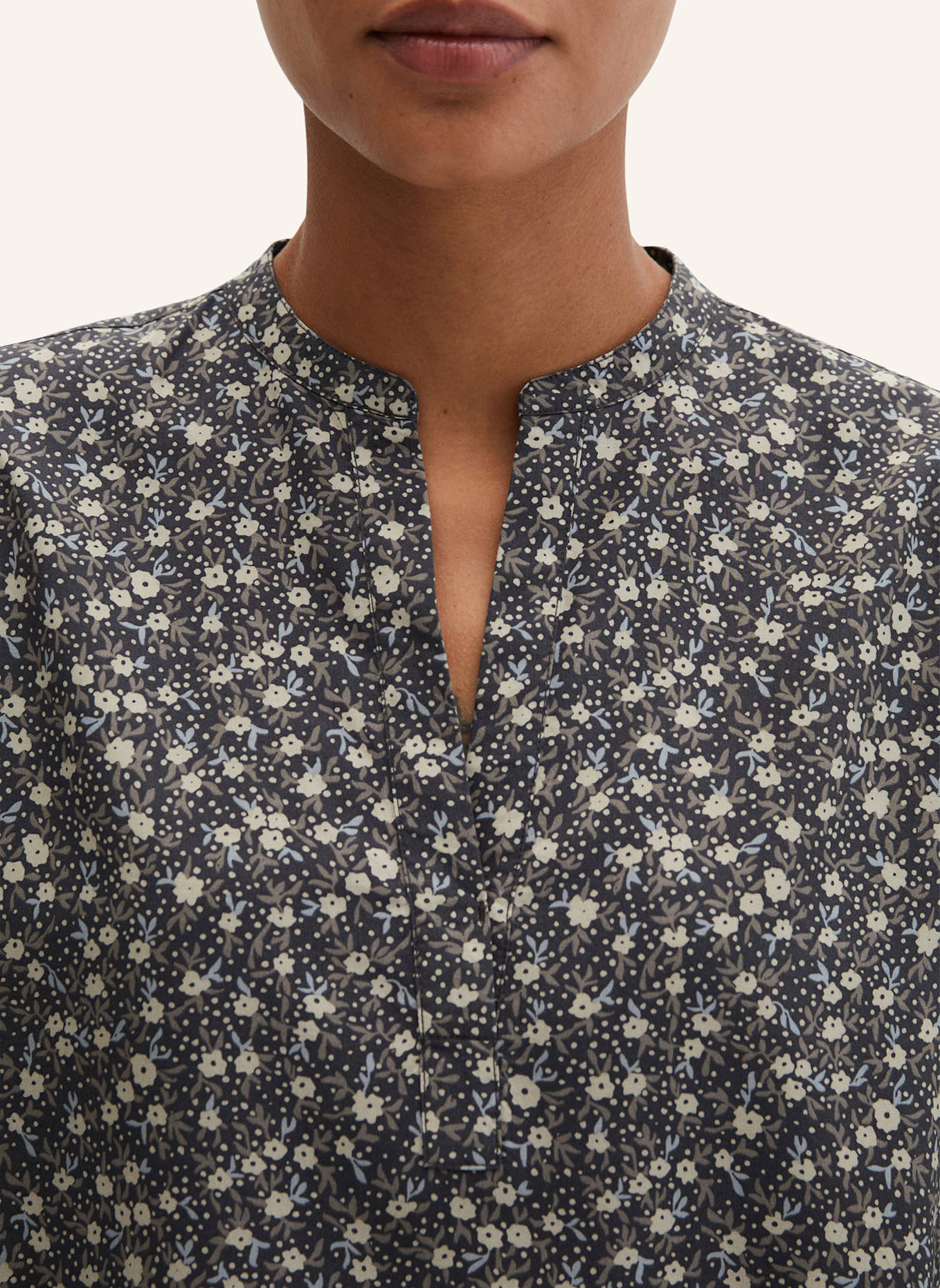 Marc O'Polo Print-Bluse: GRAU