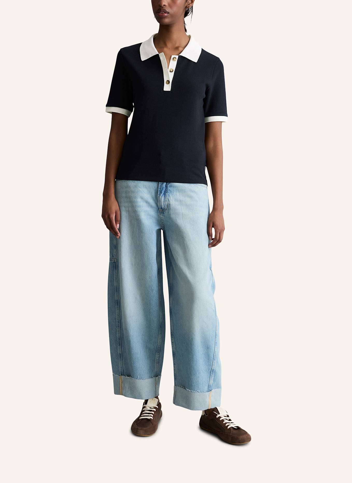 Marc O'Polo DENIM Poloshirt: DUNKELBLAU