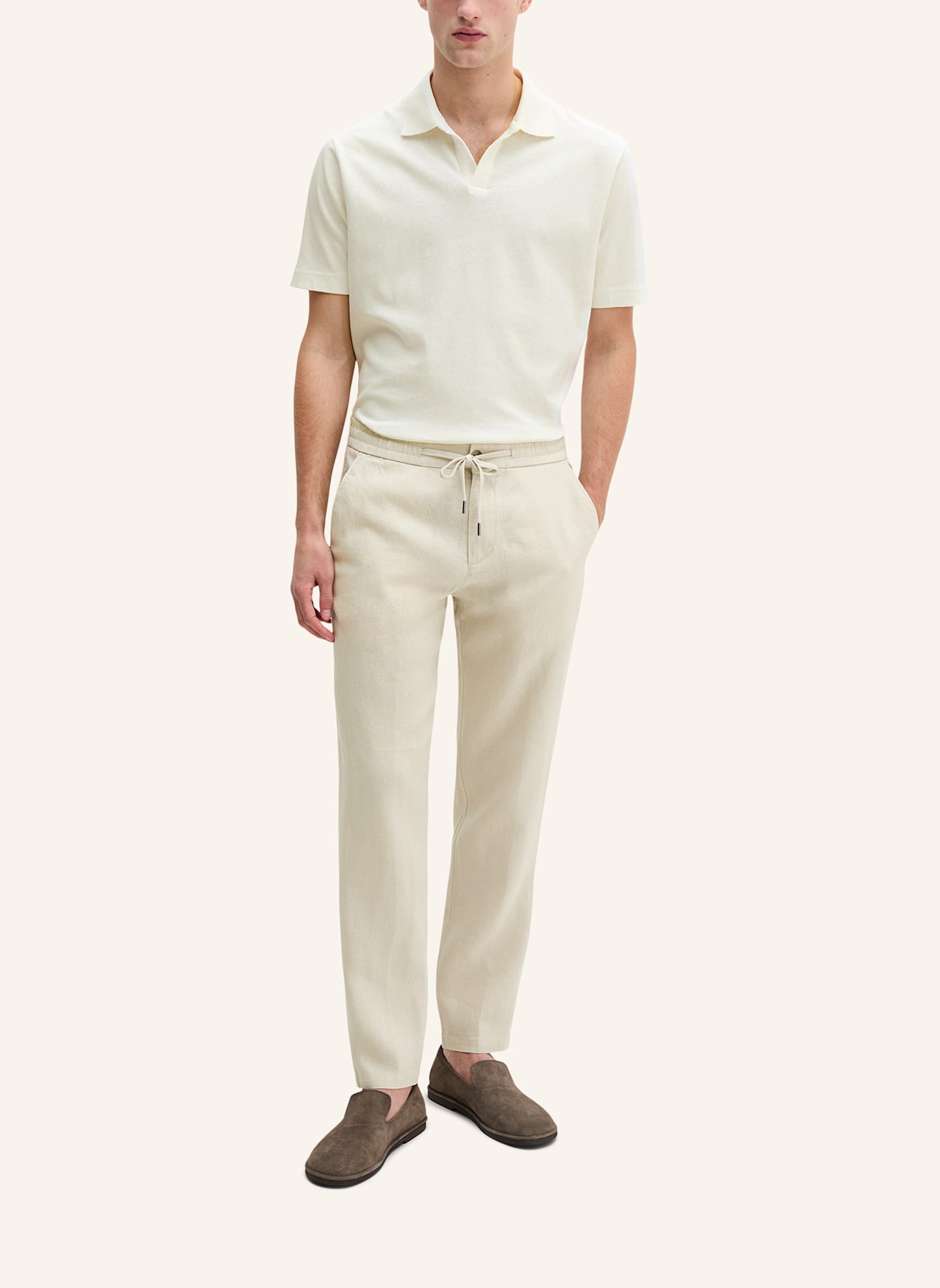 Marc O'Polo Leinenhose: HELLGRAU