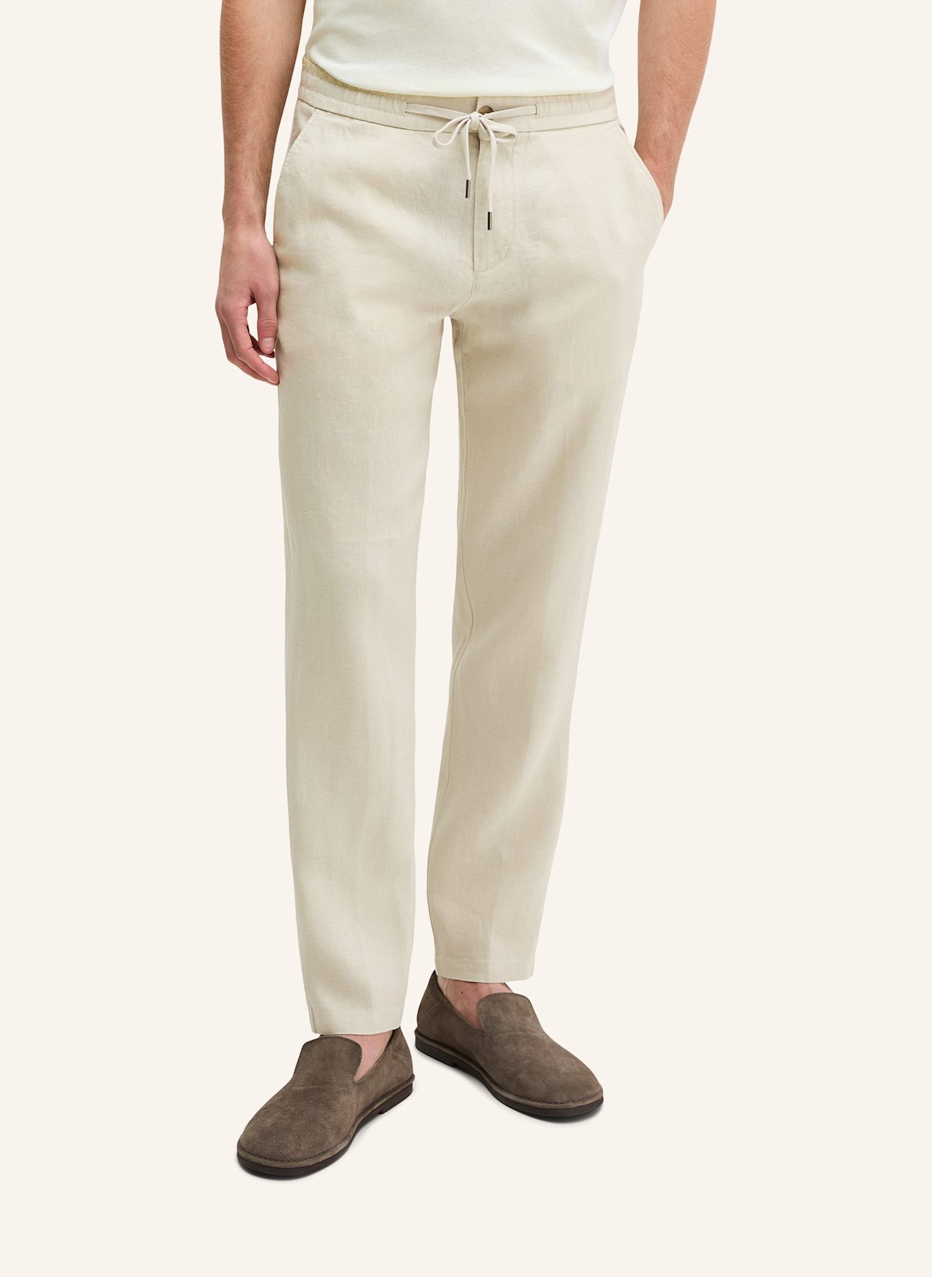 Marc O'Polo Leinenhose: HELLGRAU