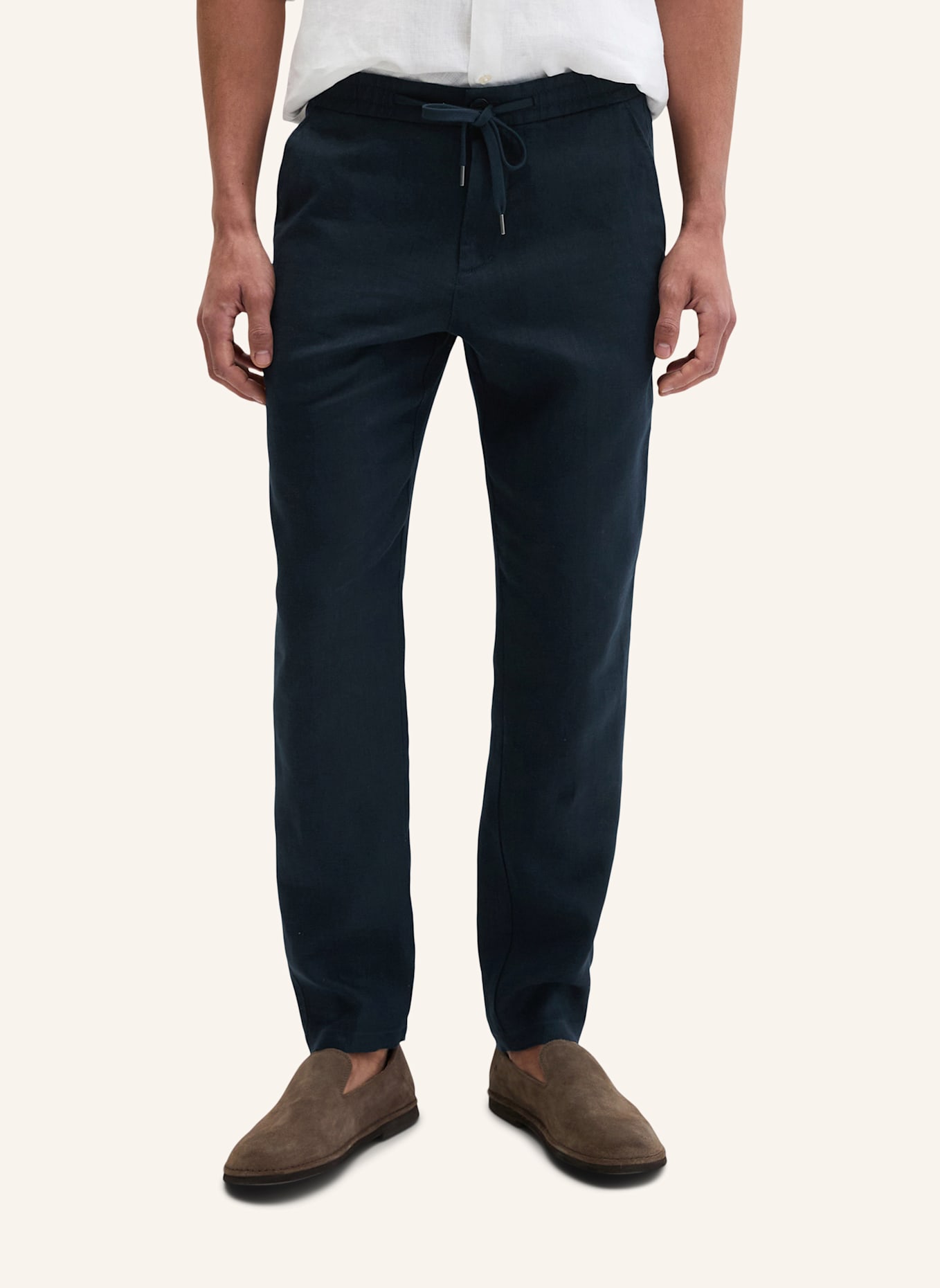 Marc O'Polo Leinenhose: DUNKELBLAU