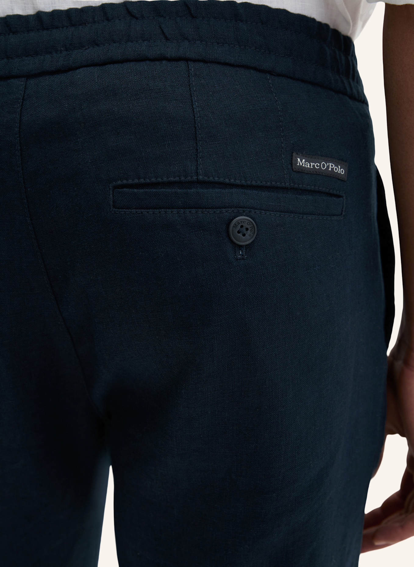 Marc O'Polo Leinenhose: DUNKELBLAU