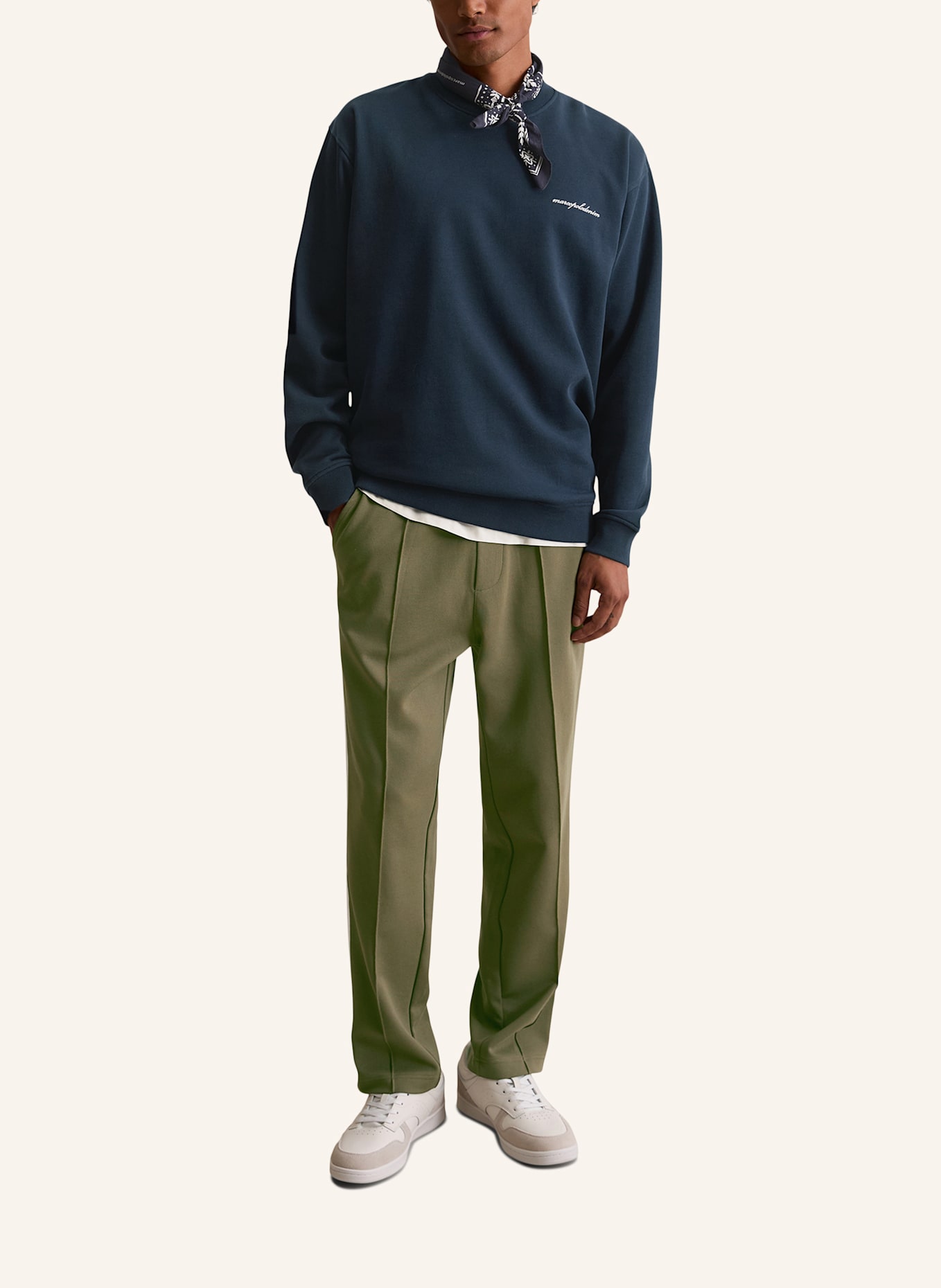 Marc O'Polo DENIM Sweatshirt: DUNKELBLAU