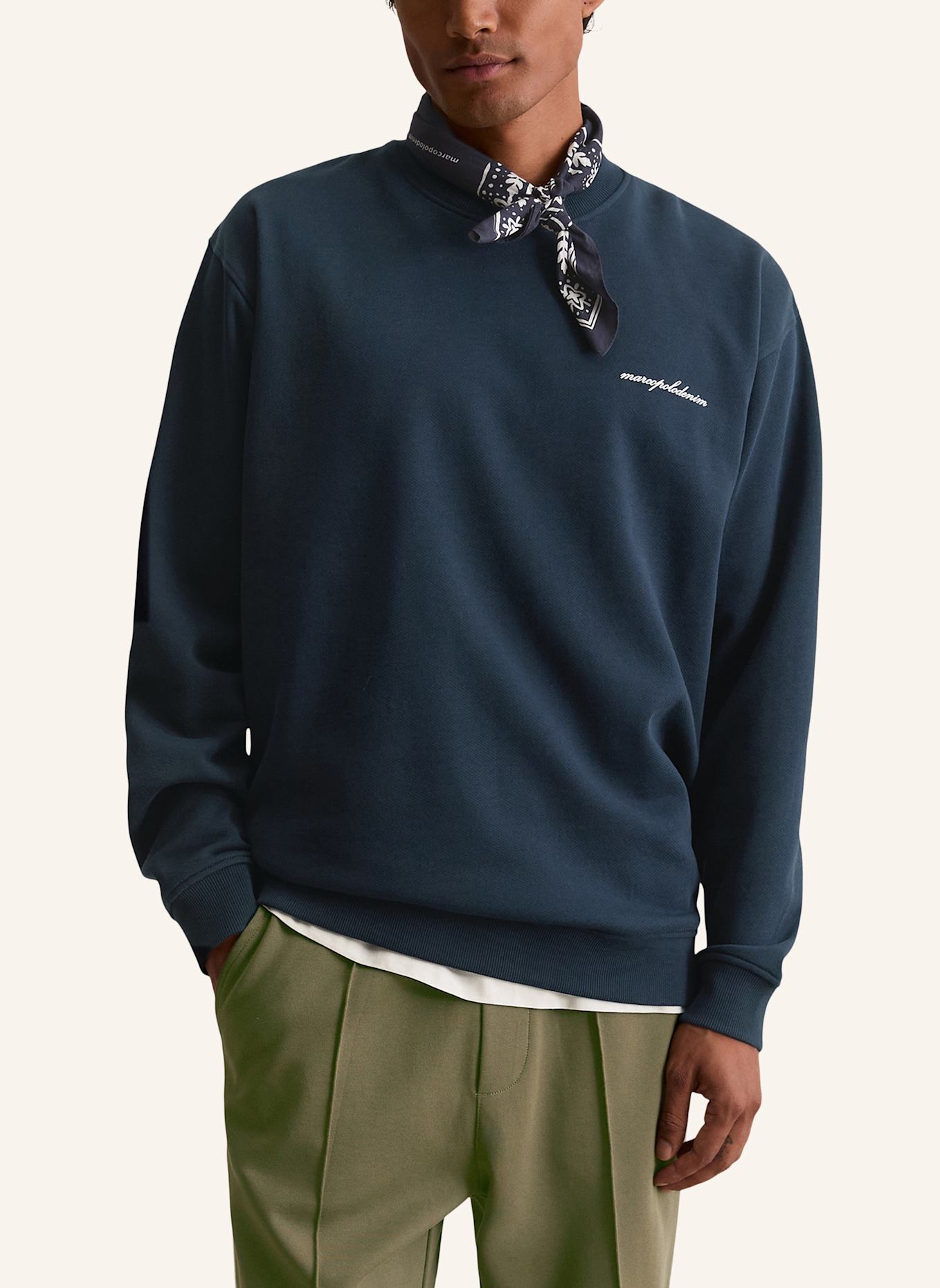 Marc O'Polo DENIM Sweatshirt: DUNKELBLAU