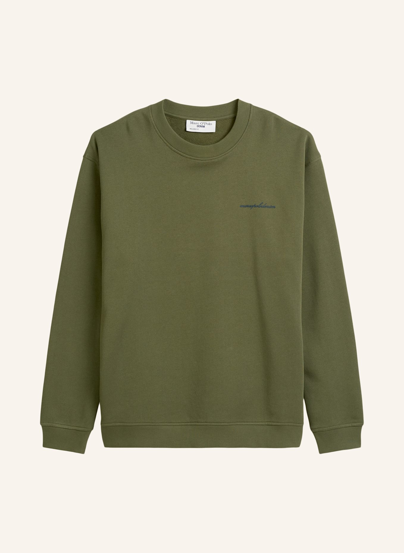 Marc O'Polo DENIM Sweatshirt: DUNKELGRÜN