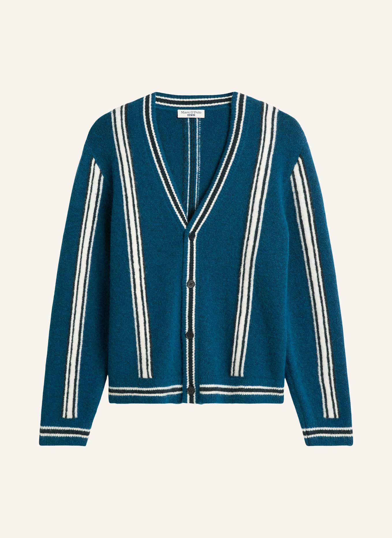 Marc O'Polo DENIM Strickjacke: DUNKELBLAU