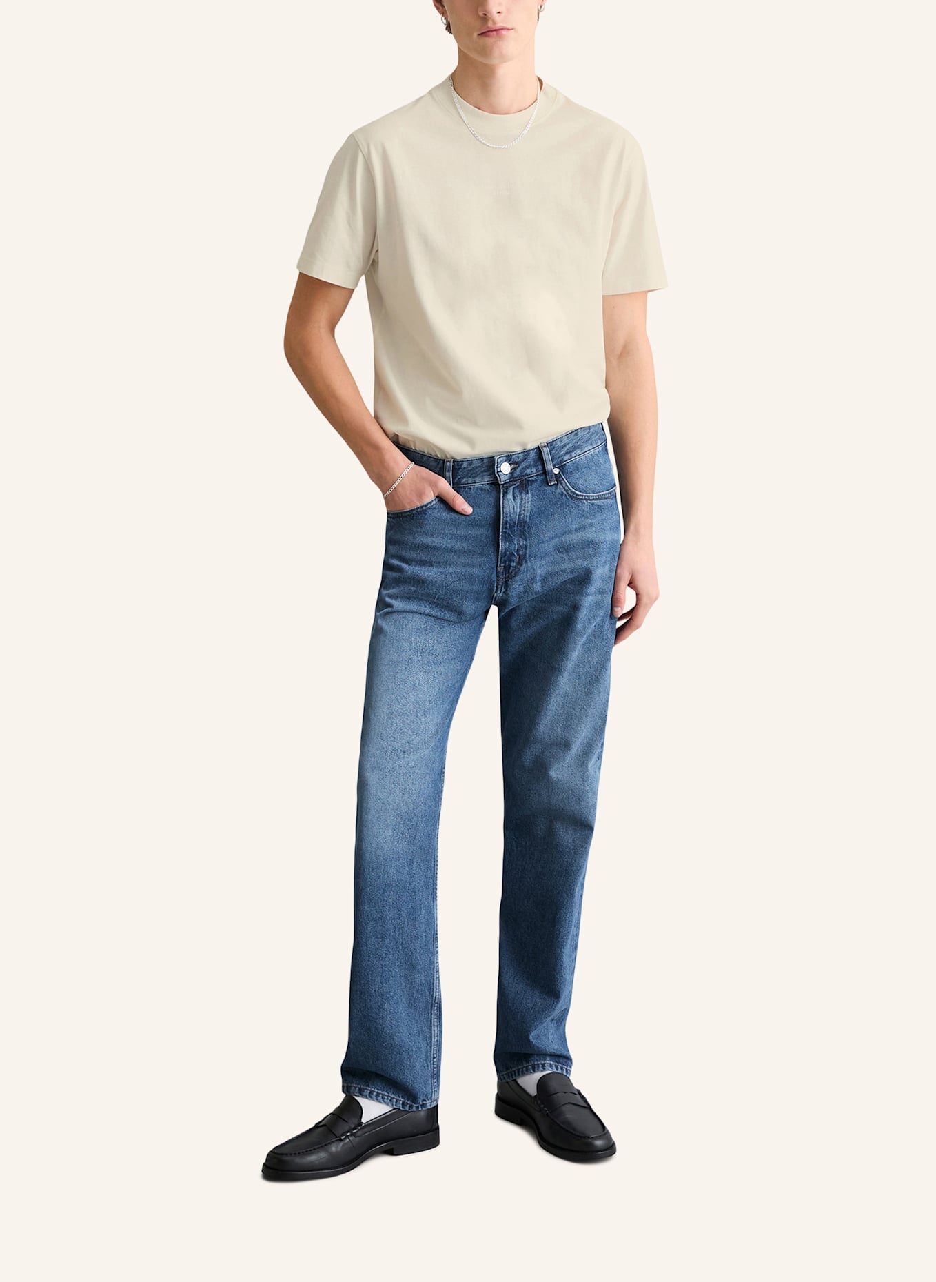 Marc O'Polo DENIM Jeans Model Sverre straight: BLAU