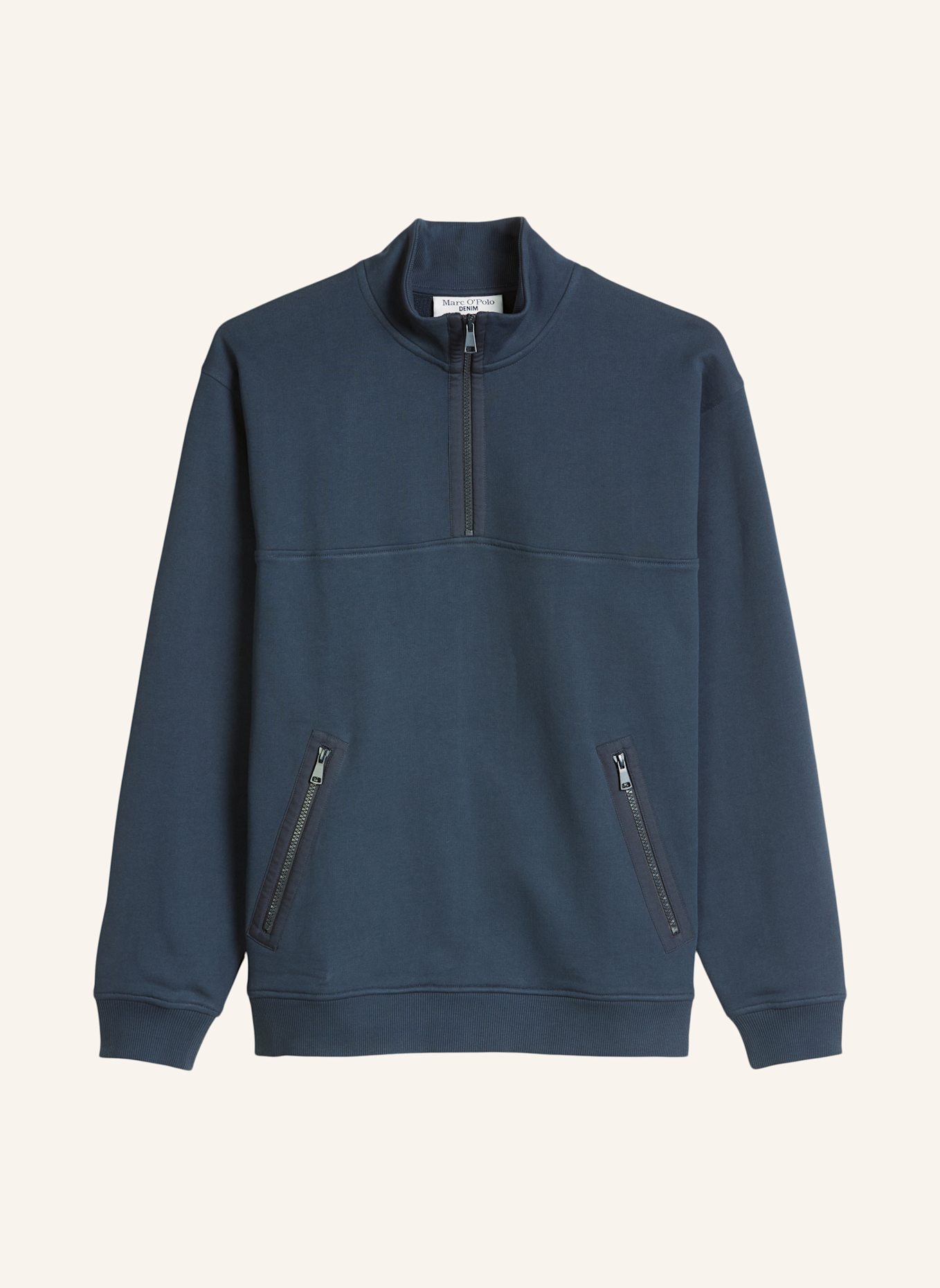 Marc O'Polo DENIM Sweat-Troyer: DUNKELBLAU