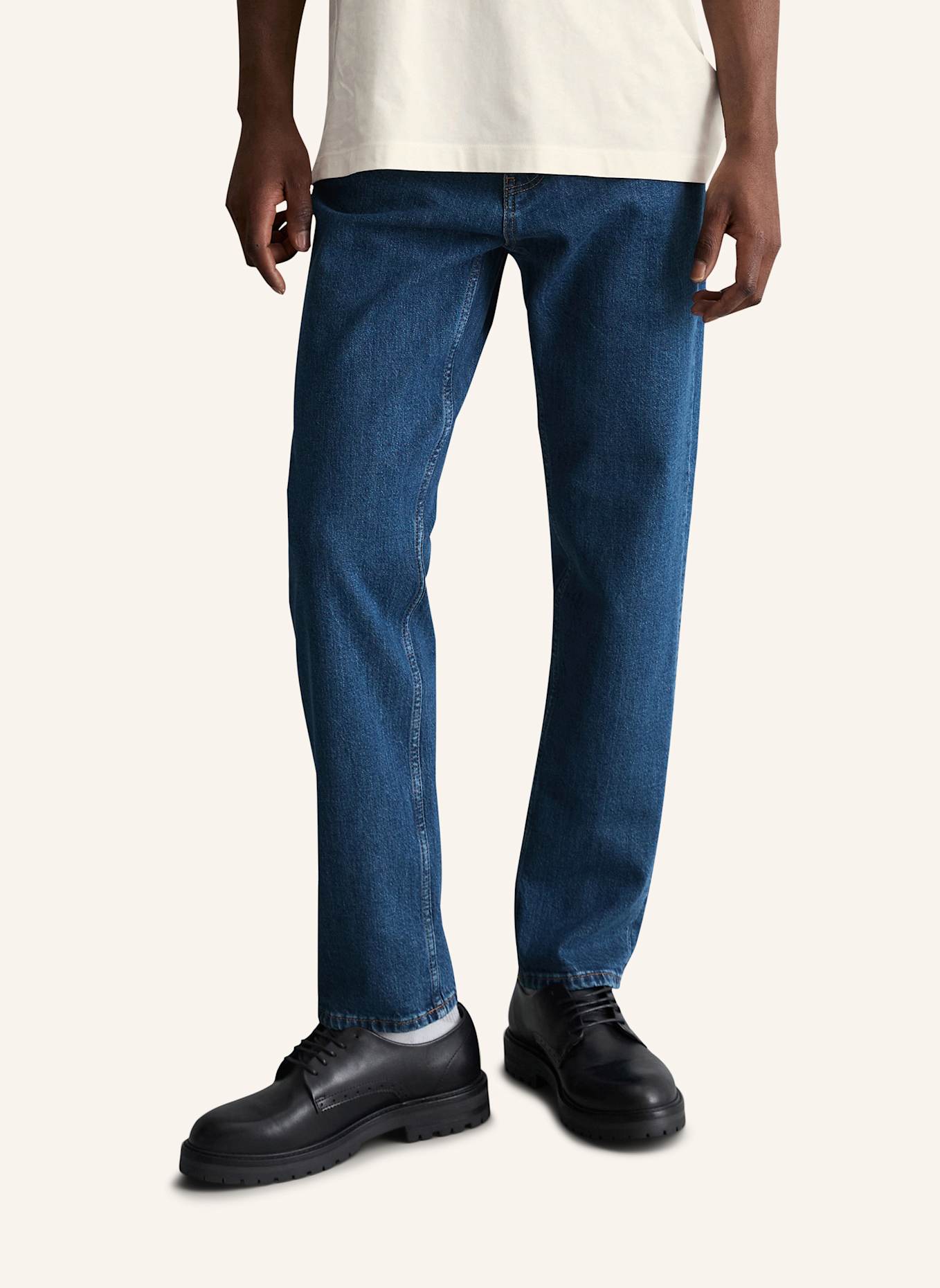 Marc O'Polo DENIM Jeans LINUS tapered: DUNKELBLAU