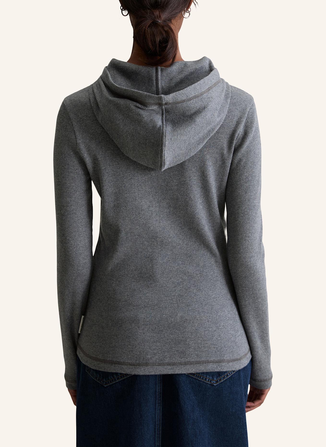 Marc O'Polo DENIM Kapuzen-Longsleeve: GRAU