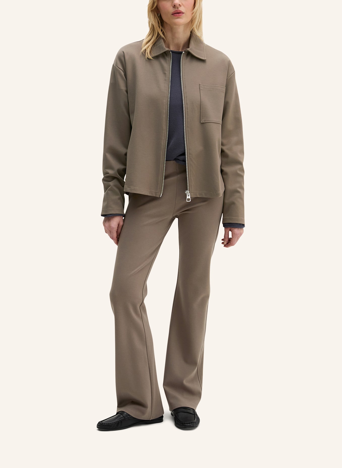 Marc O'Polo Jersey-Jacke: BRAUN