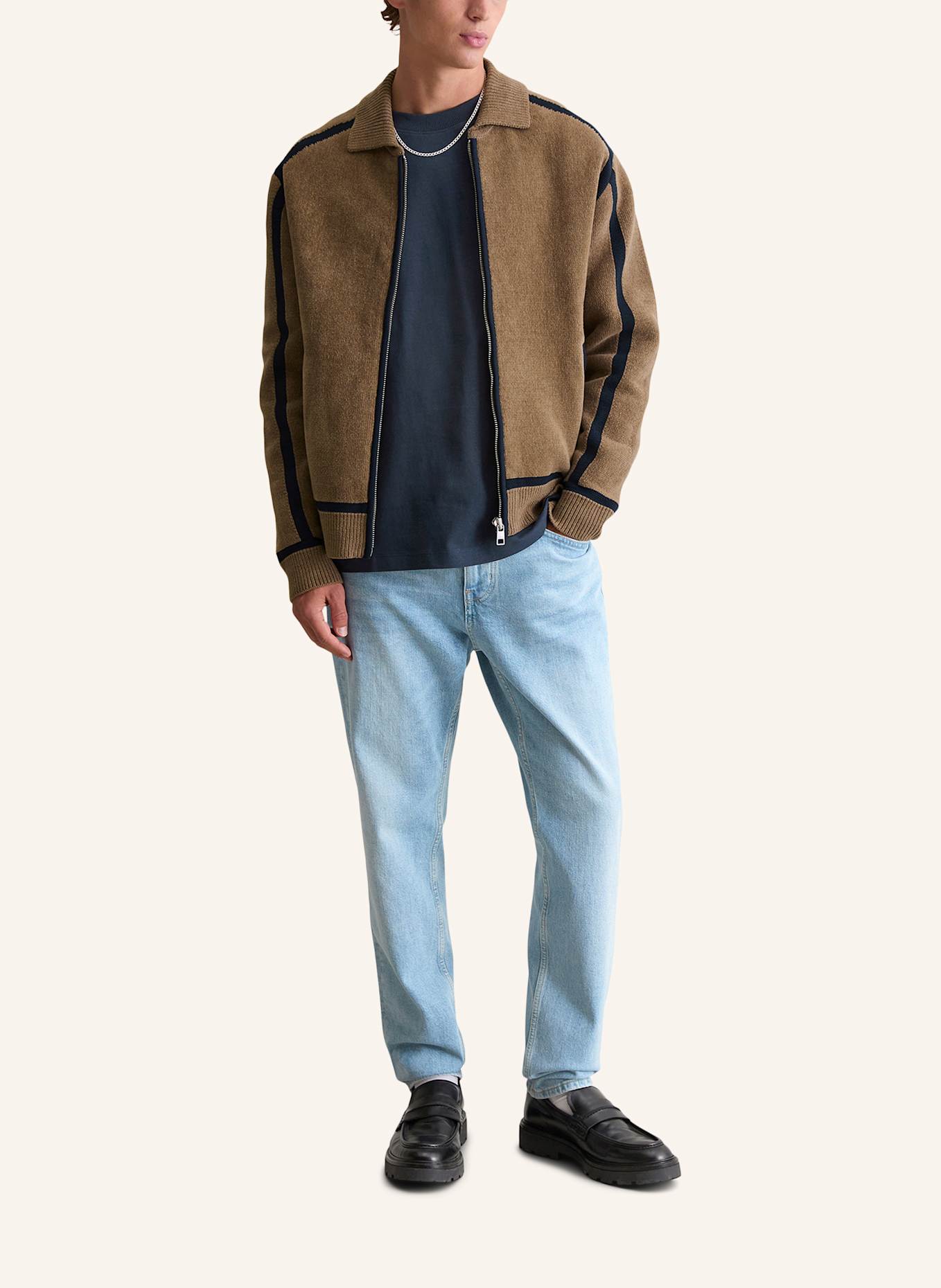 Marc O'Polo DENIM Strickjacke: BRAUN