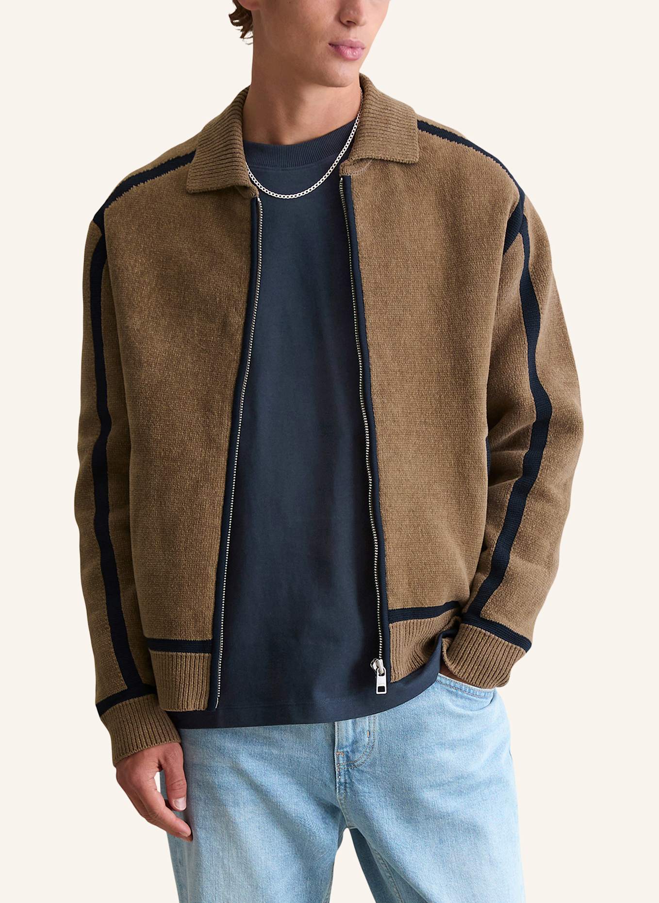 Marc O'Polo DENIM Strickjacke: BRAUN