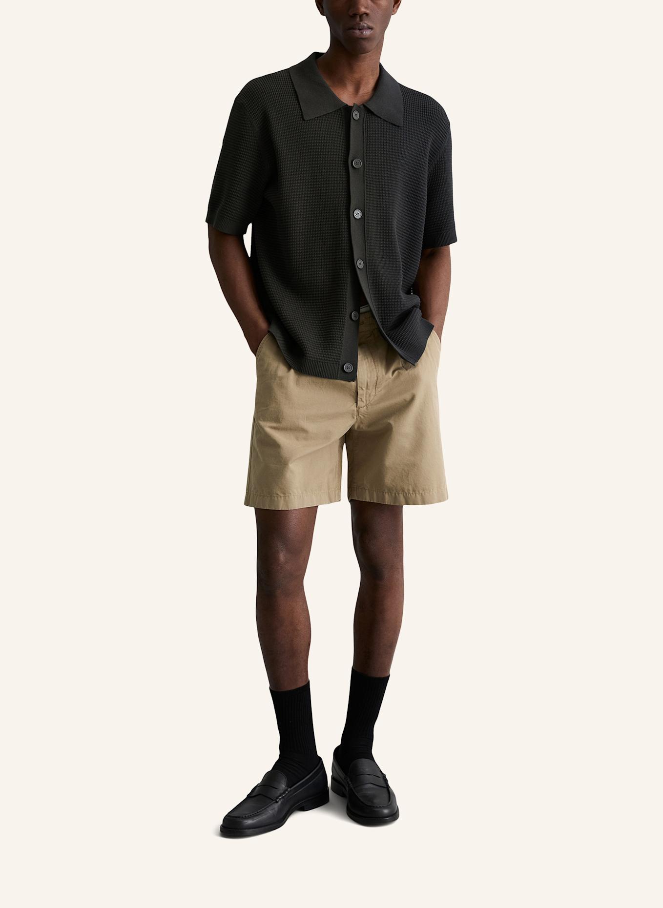 Marc O'Polo DENIM Strick Poloshirt: DUNKELGRAU